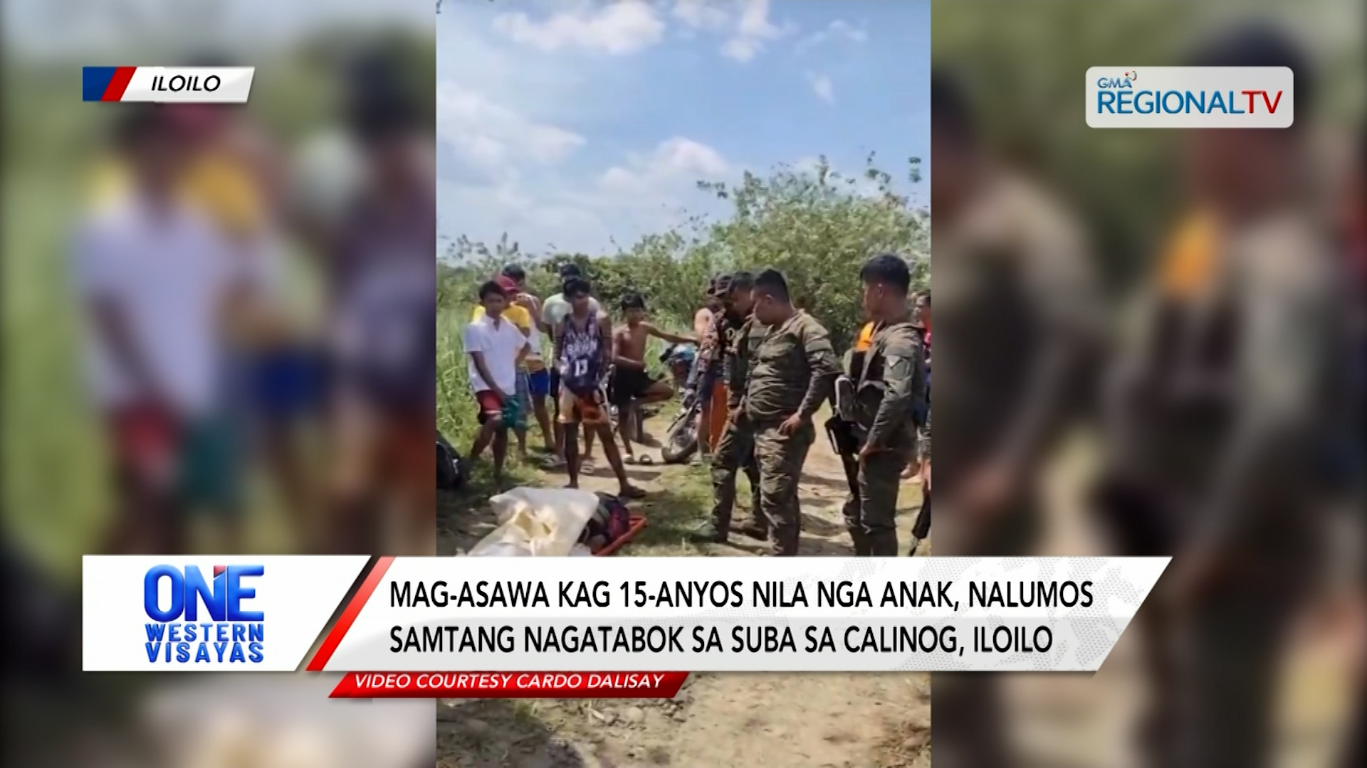 Mag-asawa kag 15-anyos nga anak, nalumos samtang nagatabok sa suba sa Calinog | One Western Visayas