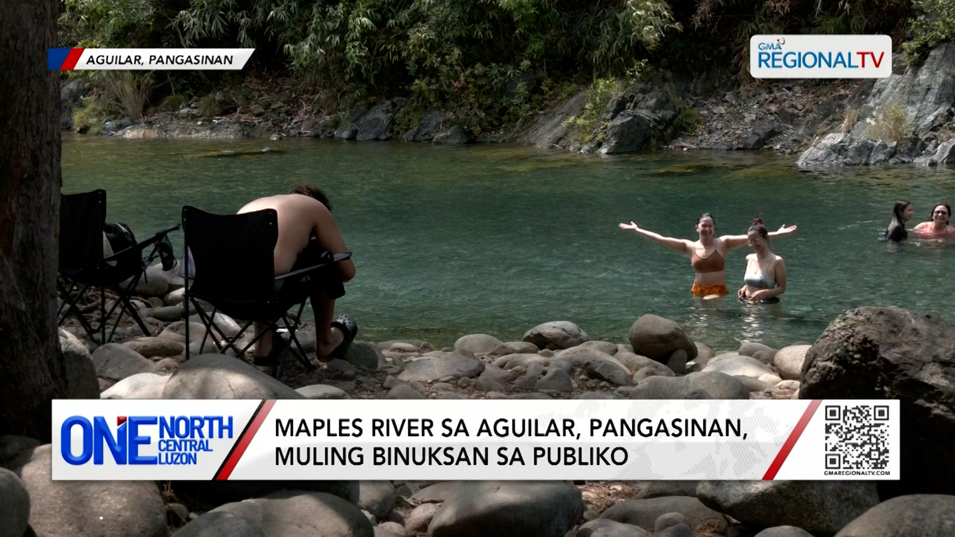 Maples River sa Aguilar, Pangasinan, muling binuksan sa publiko | One North Central Luzon