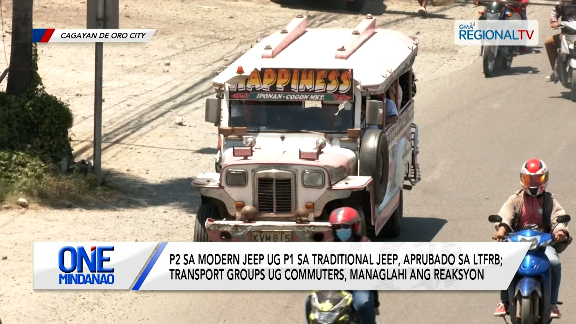 P2 sa modern jeep ug P1 sa traditional jeep, aprubado sa LTFRB | One Mindanao