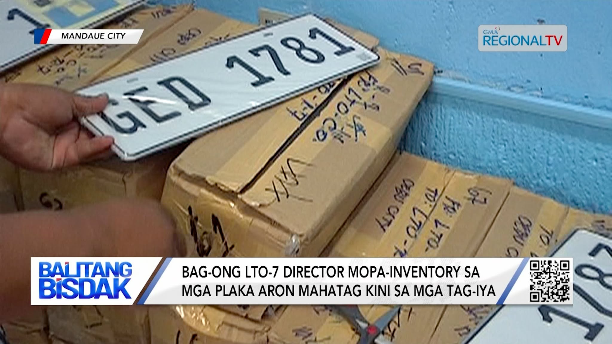 LTO-7 Director, Mopa-inventory sa mga Plaka aron Mahatag kini sa mga Tag-iya | Balitang Bisdak