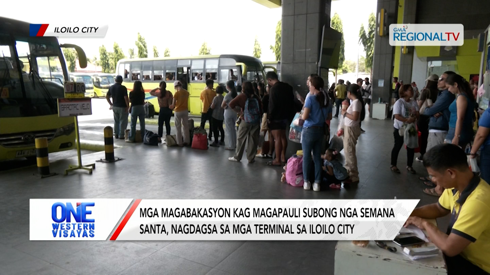 Mga magabakasyon kag magapauli subong nga semana santa, nagdagsa na sa terminal| One Western Visayas
