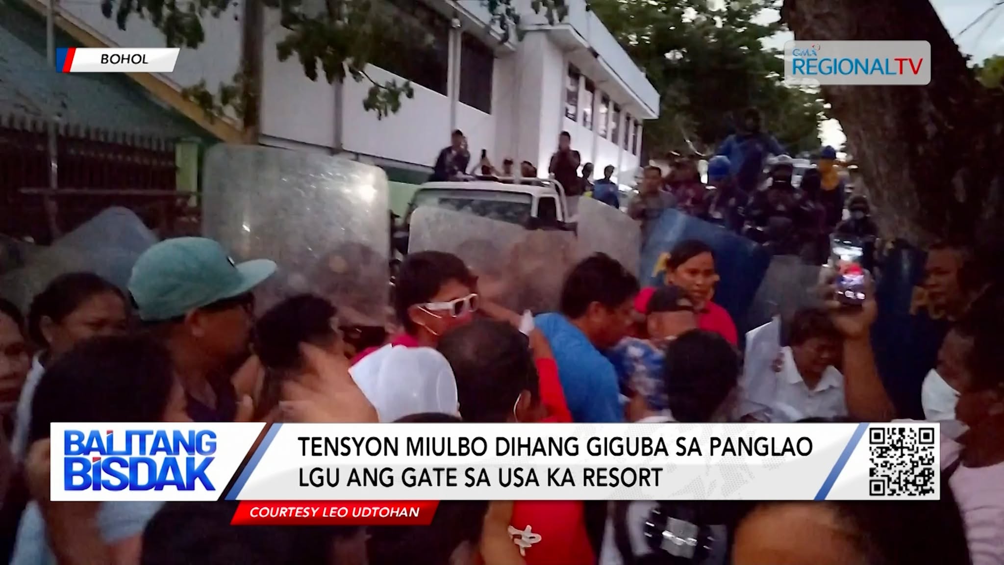 Tensyon Miulbo Dihang Giguba sa Panglao LGU ang Gate sa usa ka Resort | Balitang Bisdak