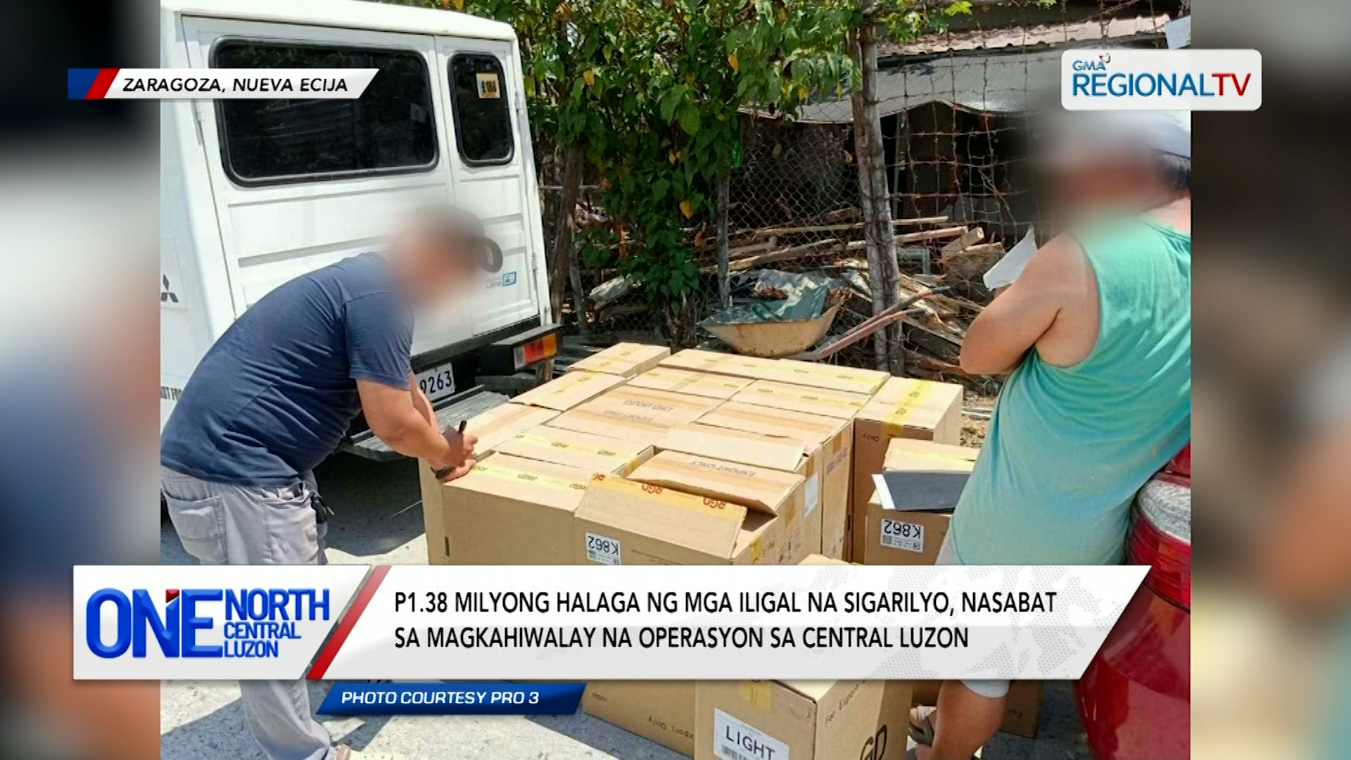 P1.38 milyong halaga ng mga iligal na sigarilyo, nasabat | One North Central Luzon