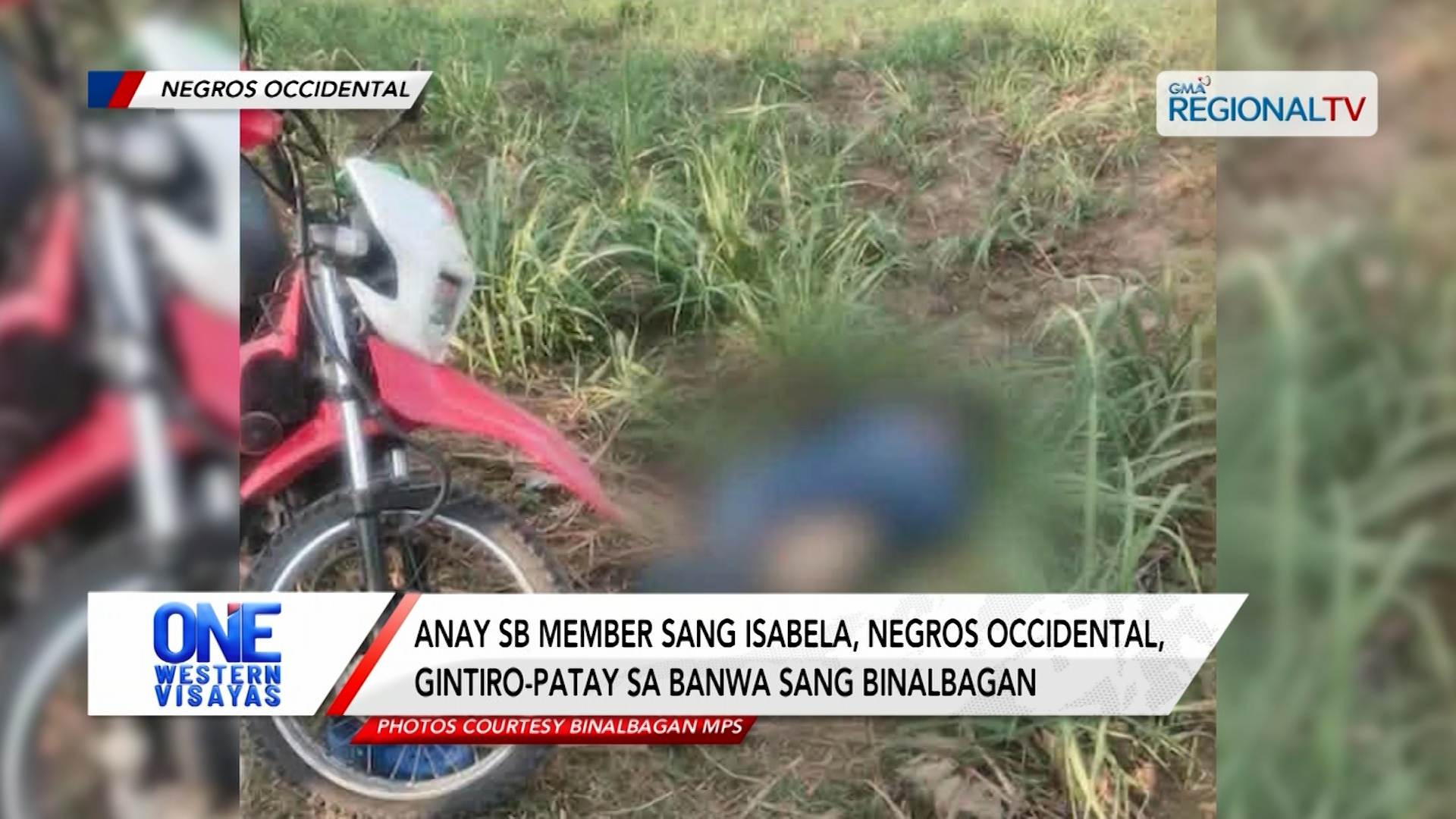 Anay SB Member sang Isabela, Negros Occidental, gintiro-patay sa Binalbagan | One Western Visayas