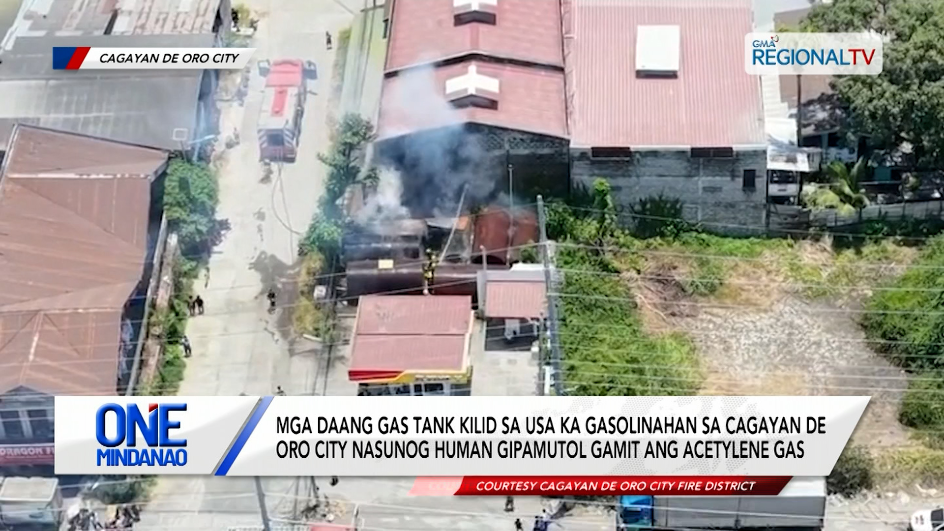 Mga gas tanks, nasunog human gipamutol gamit ang acetylene gas | One Mindanao