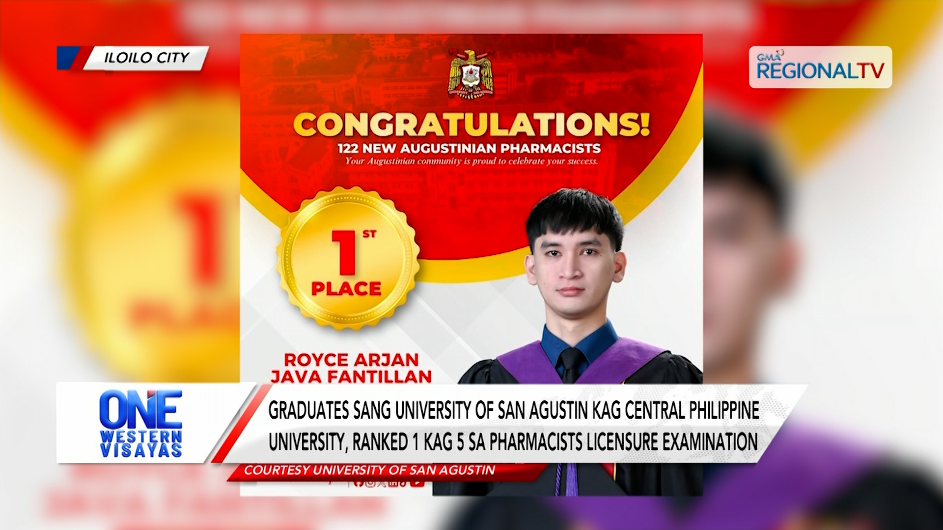 Graduates sang University of San Agustin ranked 1 sa Pharmacists licensure exam| One Western Visayas