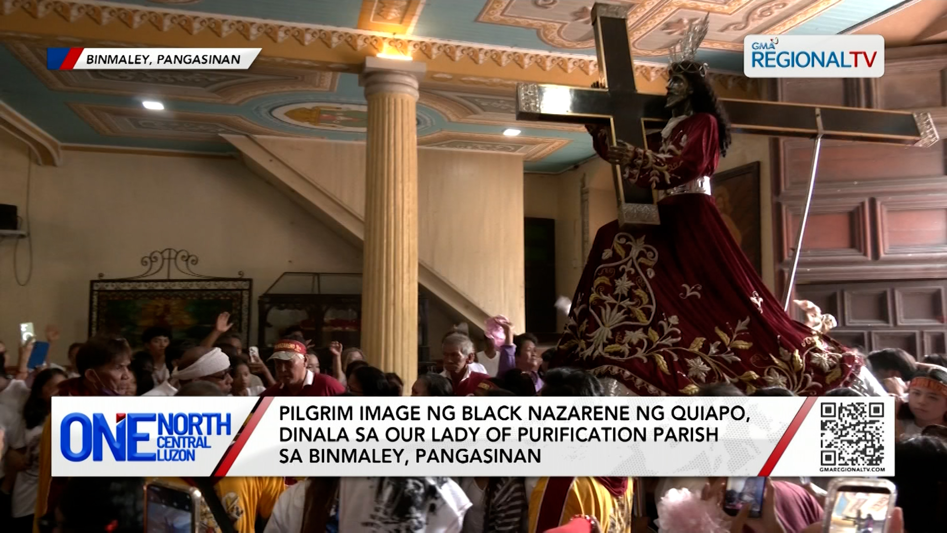 Pilgrim image ng Black Nazarene, dinala sa Our Lady of Purification Parish | One North Central Luzon