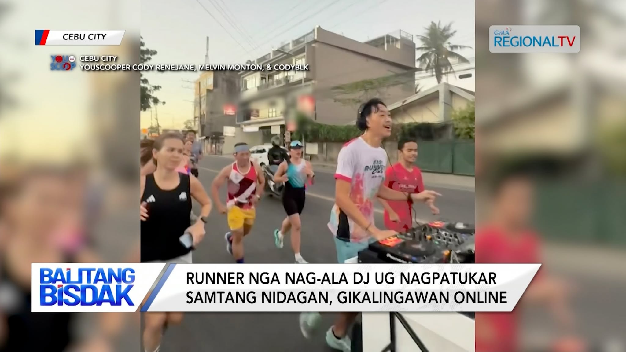Runner, Nag-ala DJ ug Nagpatukar samtang Nidagan | Balitang Bisdak