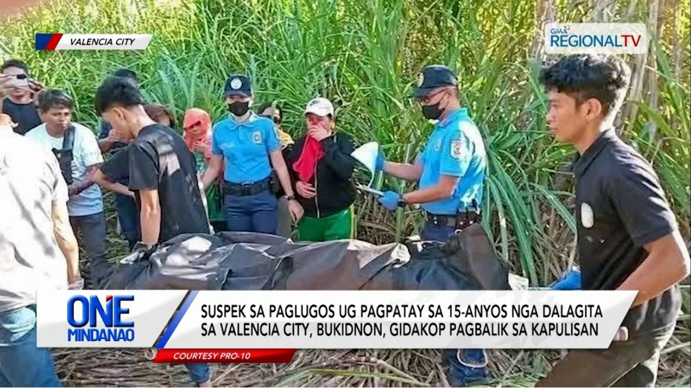 Suspek sa paglugos ug pagpatay sa 15-anyos nga dalagita sa Valencia City, gidakop I One Mindanao