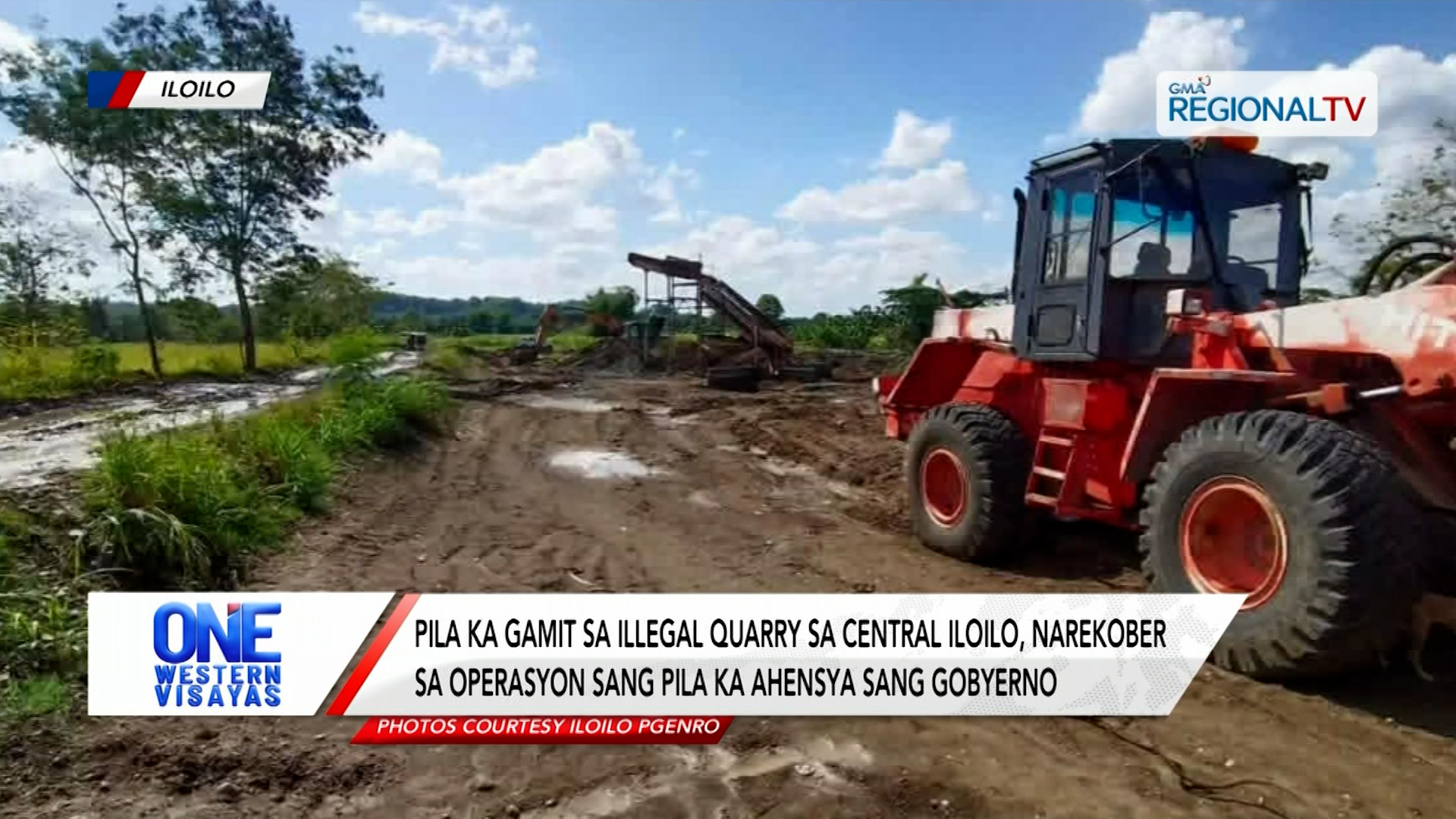 Pila ka gamit sa illegal quarry sa Central Iloilo, narekober sa operasyon | One Western Visayas