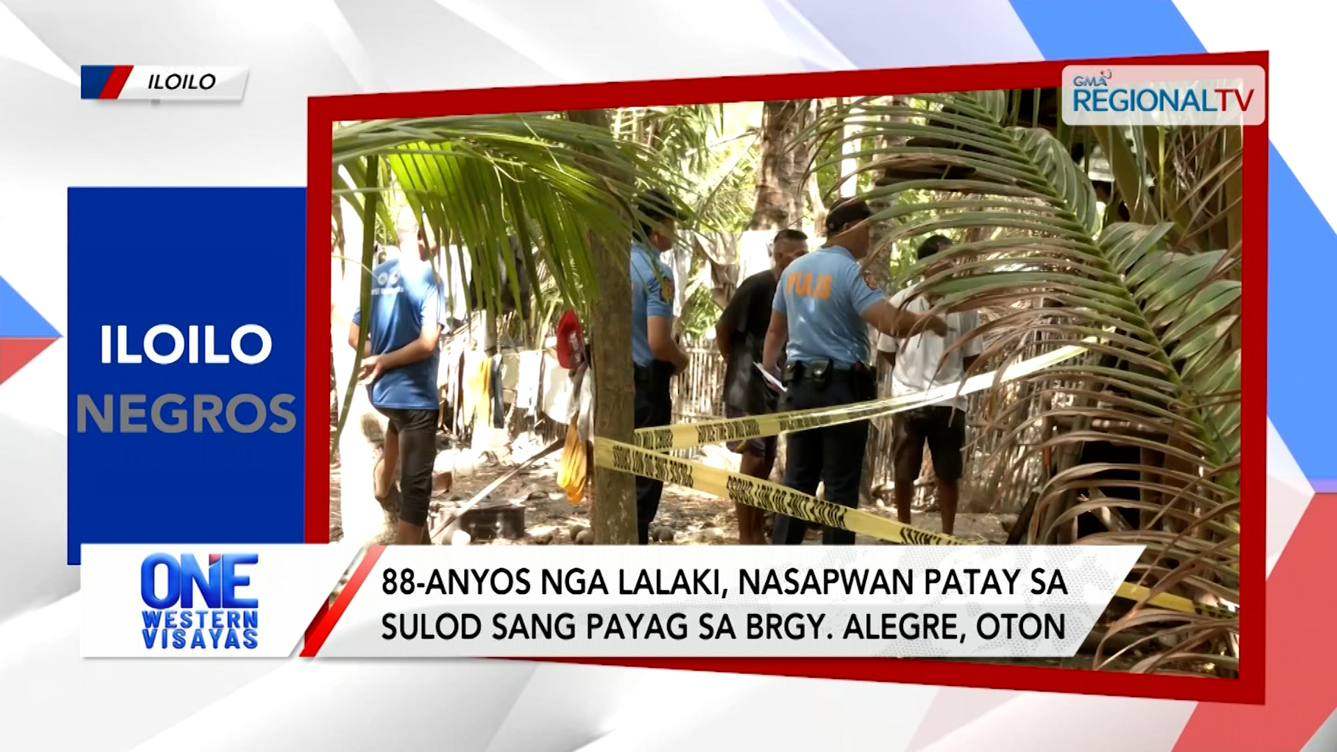 88-anyos nga lalaki, nasapwan patay sa sulod sang payag sa Brgy. Alegre, Oton | One Western Visayas