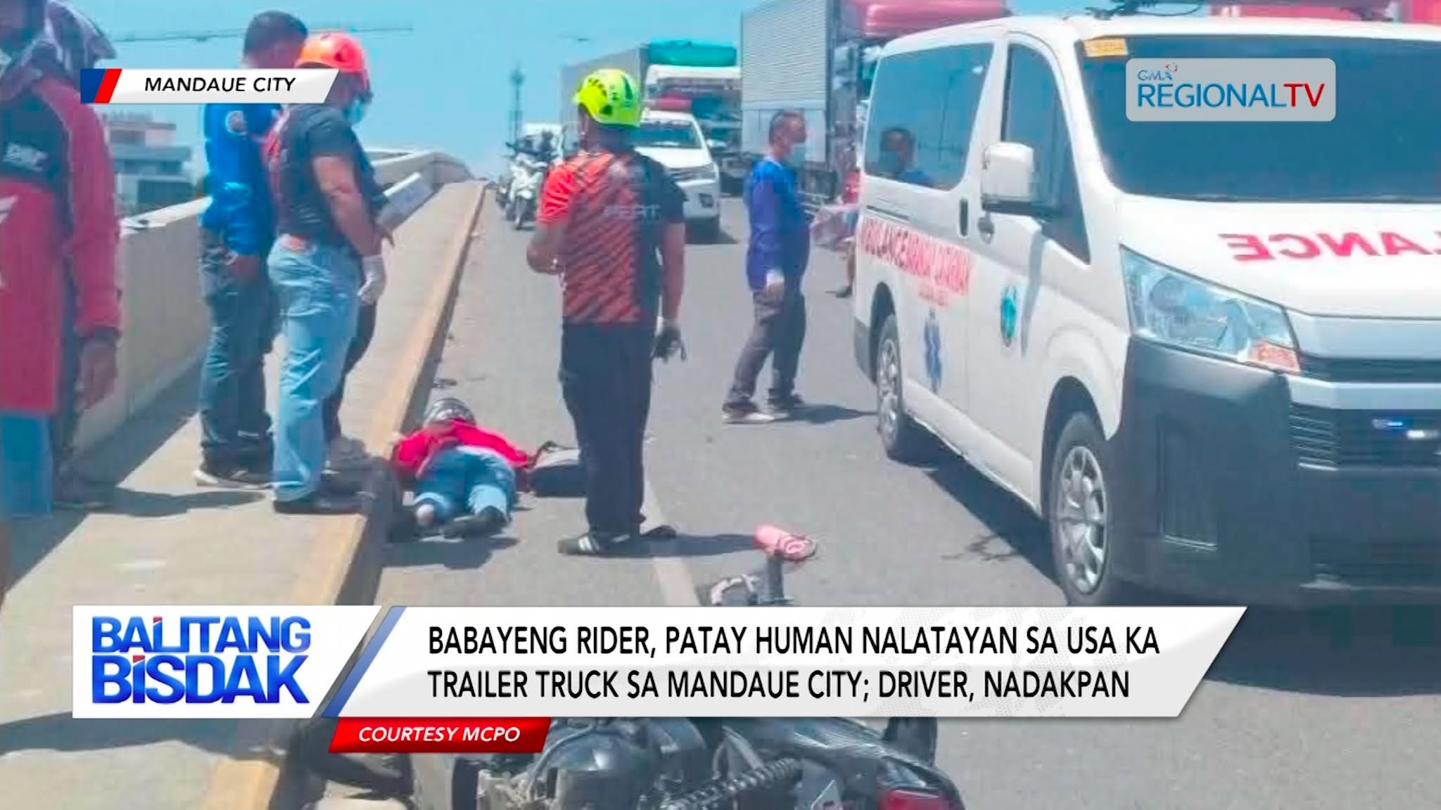 Babayeng Rider, Patay human Nalatayan sa Usa ka Trailer Truck sa Mandaue City | Balitang Bisdak