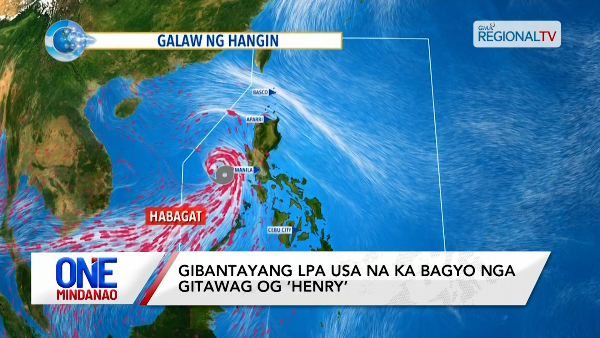 Gibantayang LPA usa na ka bagyo nga gitawag og ‘Henry’ I One Mindanao