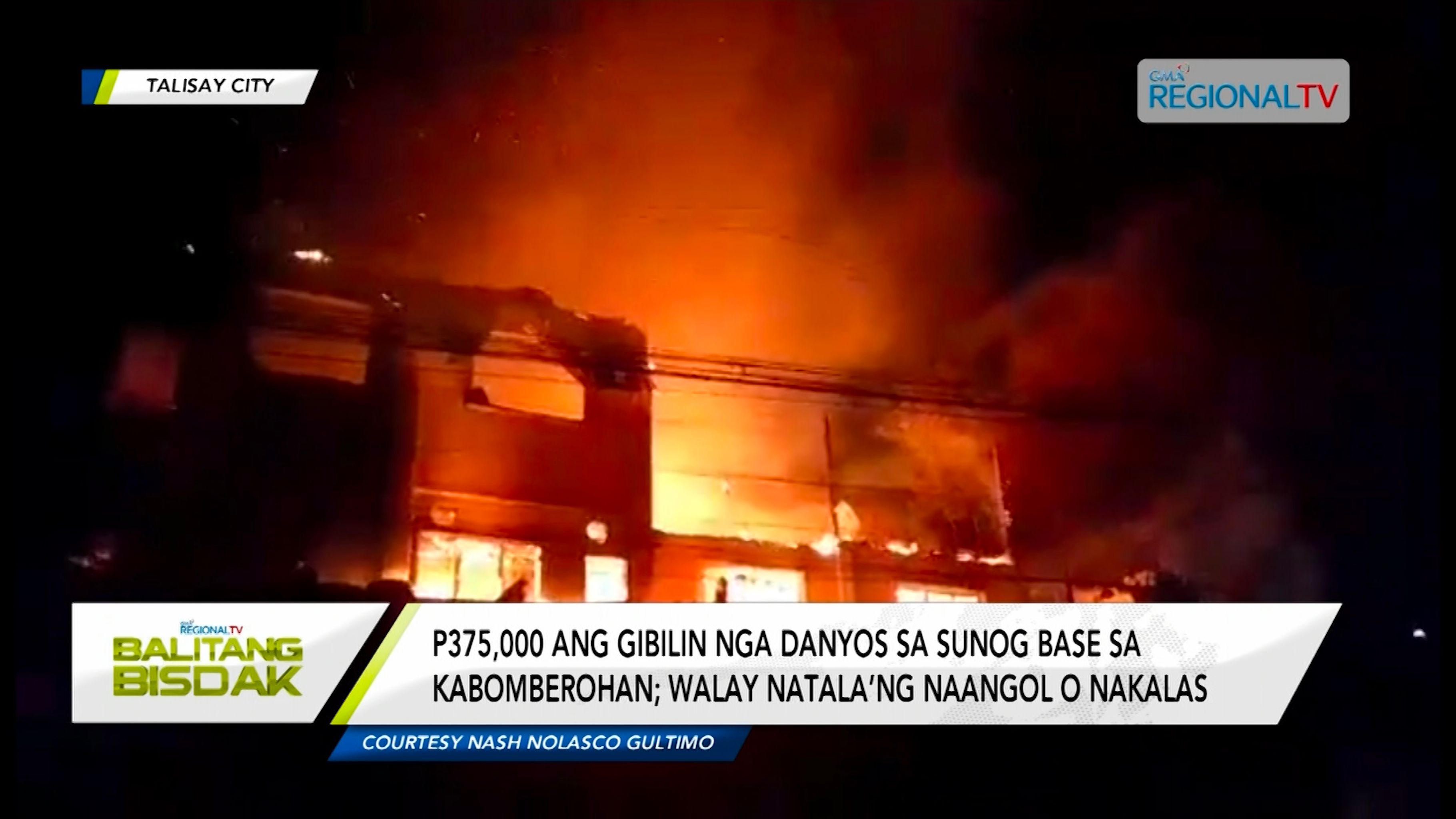 4 ka balay, apektado sa sunog sa Brgy. Jaclupan, Talisay City