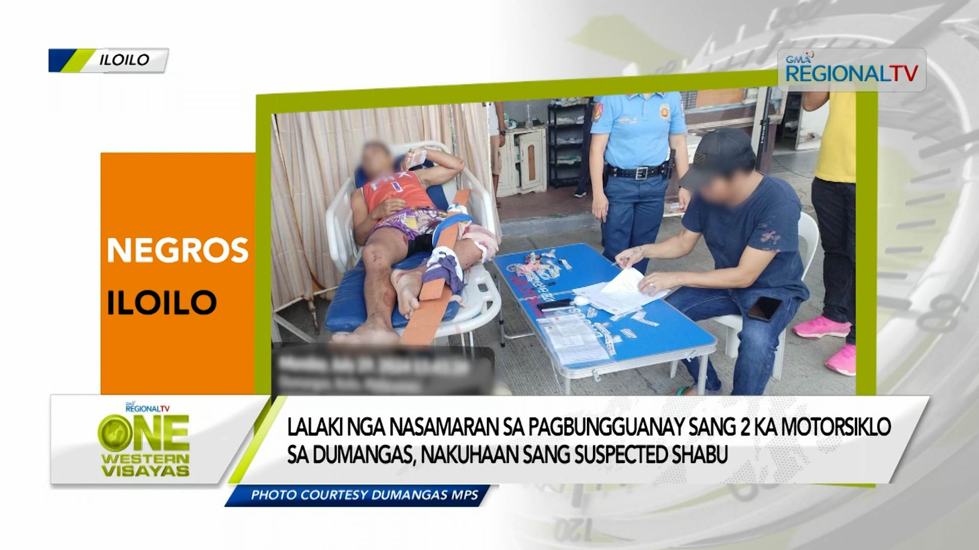 Lalaki nga nasamaran sa aksidente sa Dumangas, nakuhaan sang suspected shabu