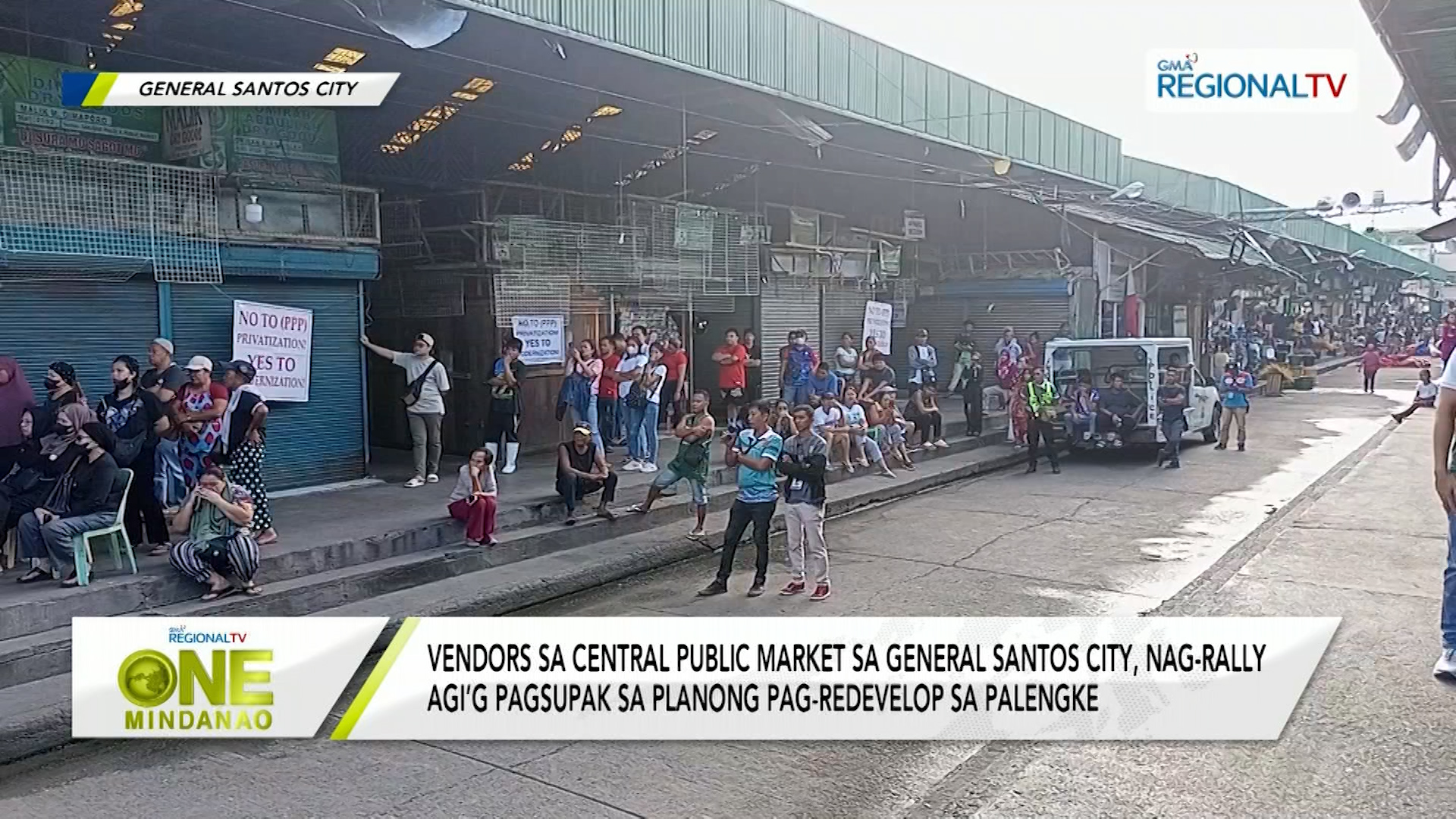 Vendors sa central public market sa Gensan, nag-rally
