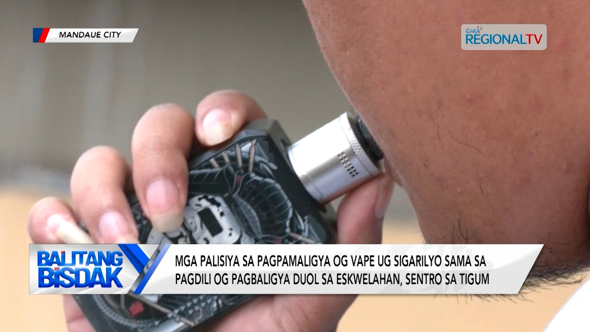 Mga namaligya og vape sa Mandaue, gipaubos sa educational orientation