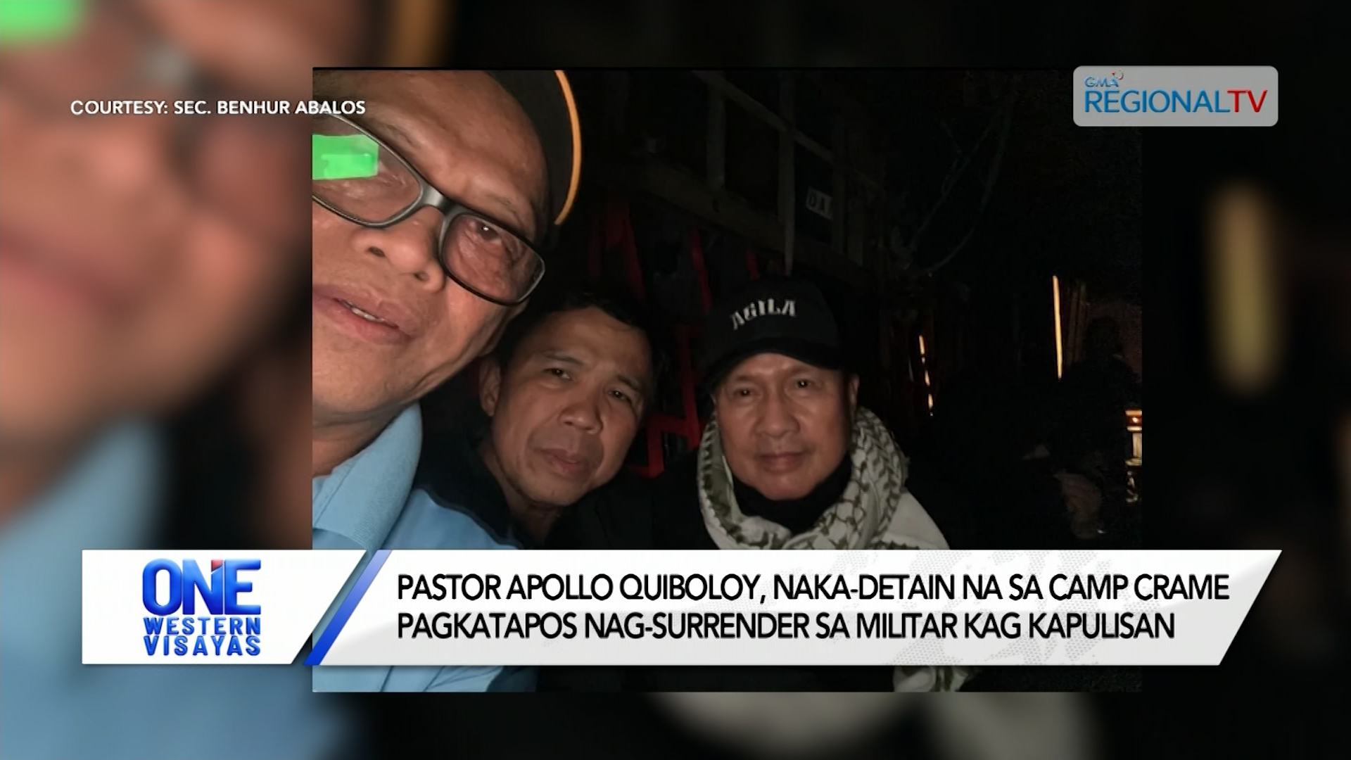 Pastor Apollo Quiboloy, naka-detain na sa Camp Crame