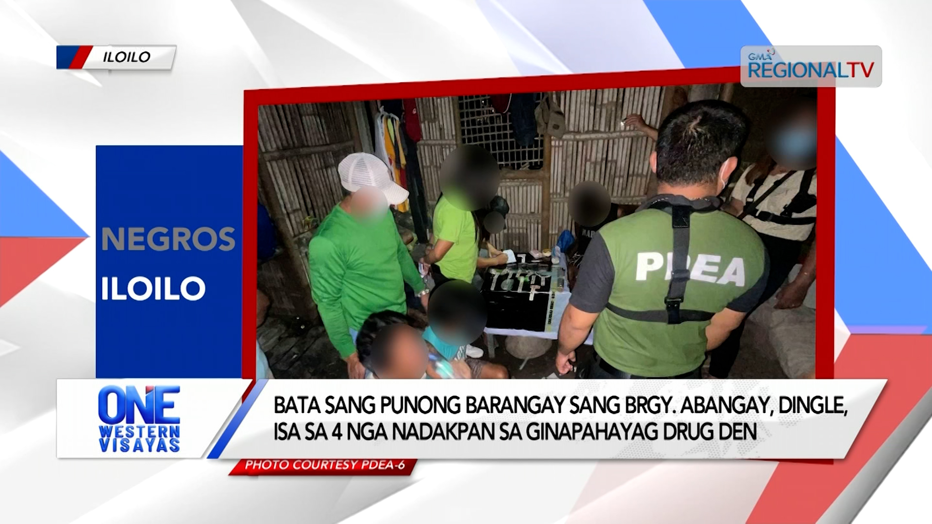 4 nga nadakpan sa ginapahayag drug den sa Dingle, Iloilo