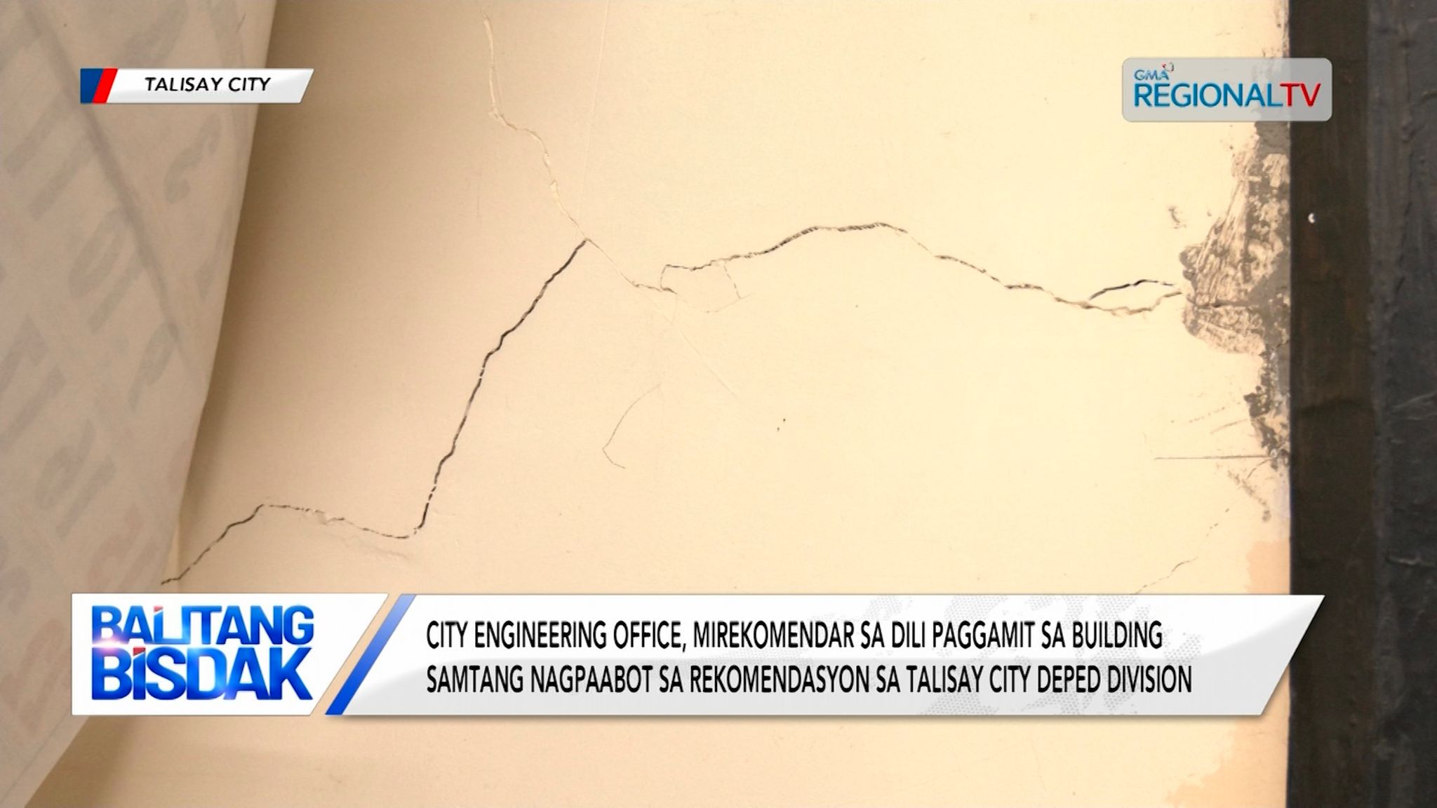 Klase sa Lagtang National High School, apektado sa pagpangliki sa building