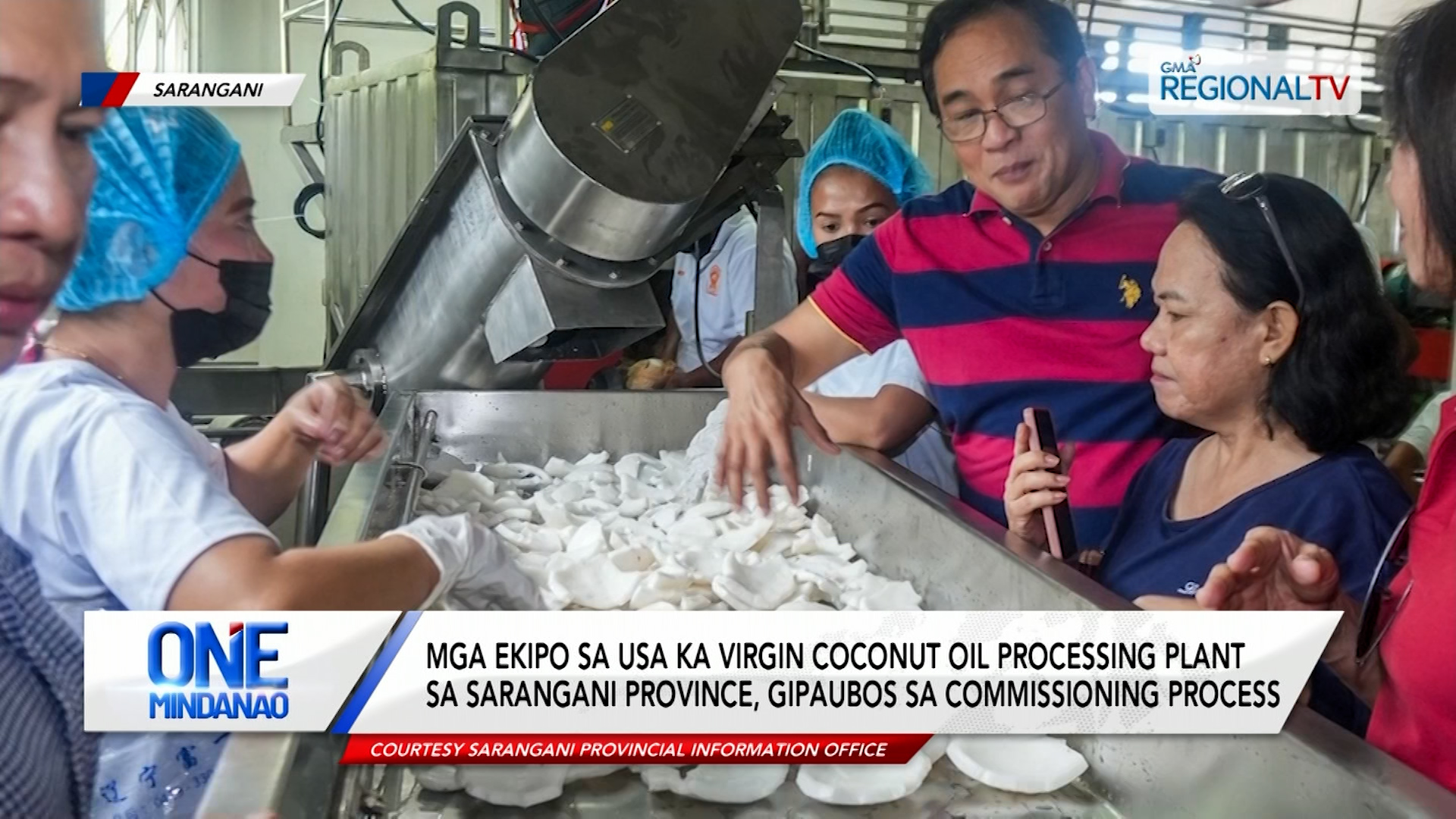 Coconut oil processing plant, gipaubos sa commissioning process