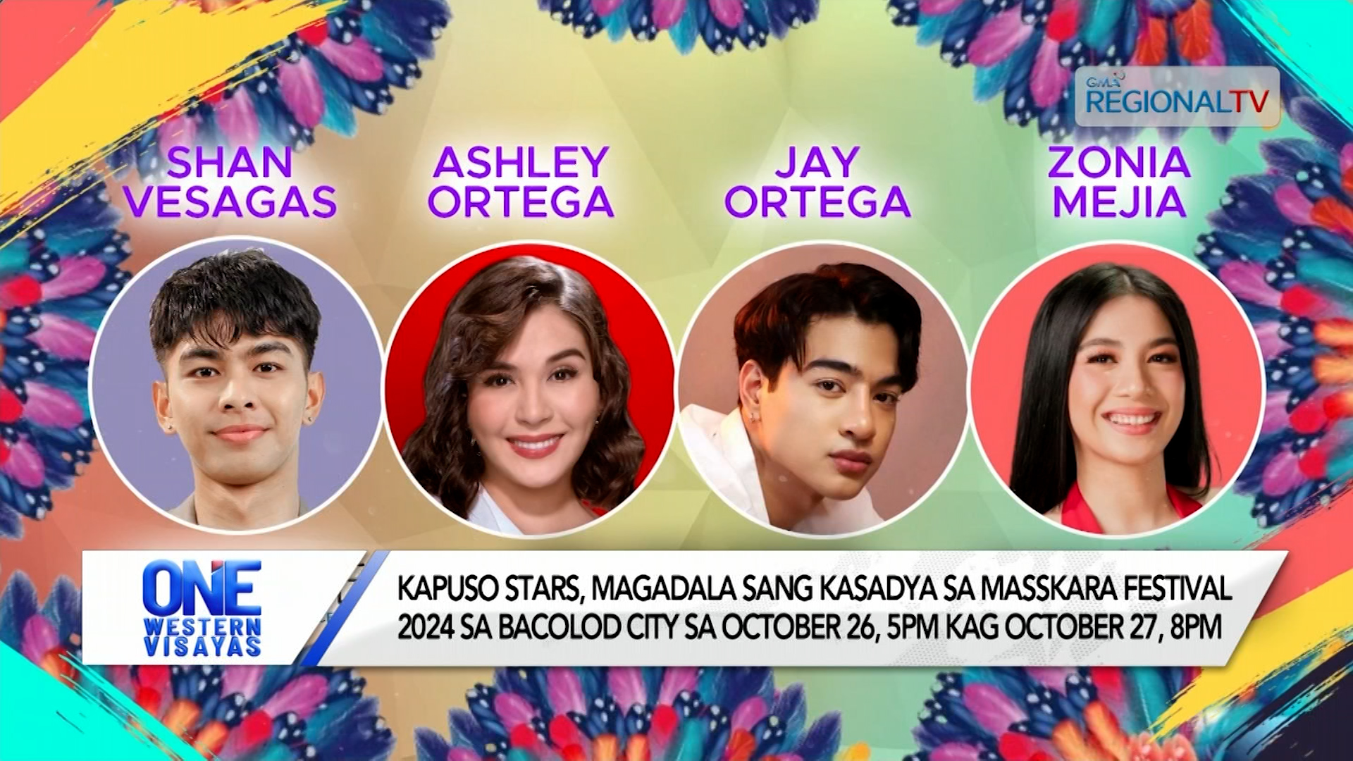 Kapuso stars, magabisita sa Masskara Festival 2024 sa October 26 kag 27