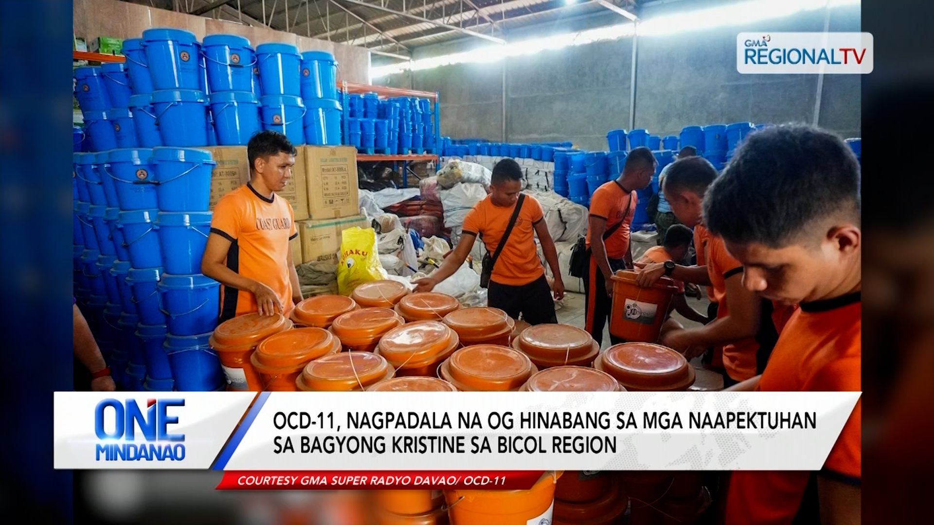 OCD-11, nagpadala og tabang sa Bicol Region
