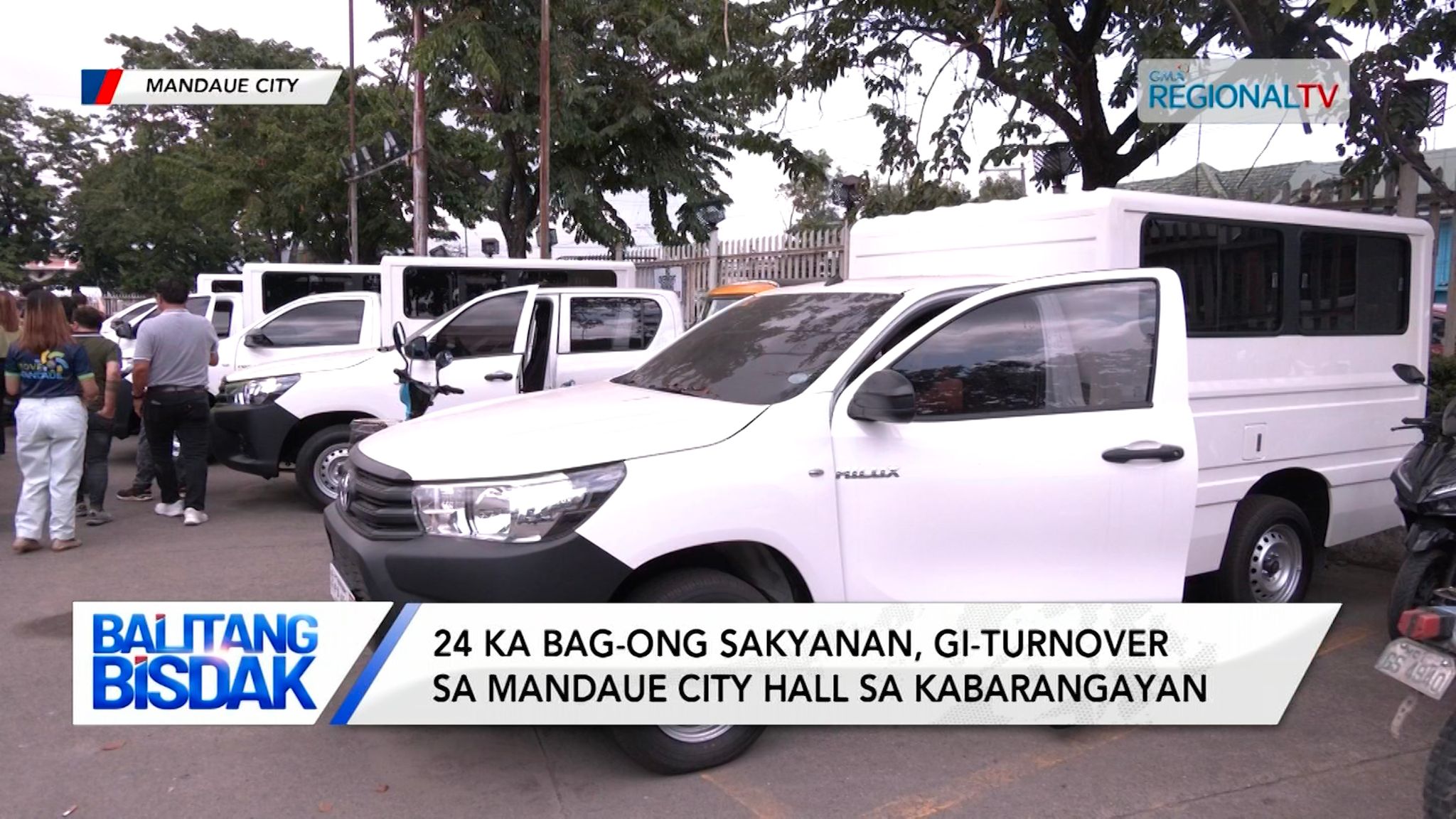 24 ka bag-ong sakyanan, gi-turnover sa Mandaue City Hall sa kabarangayan