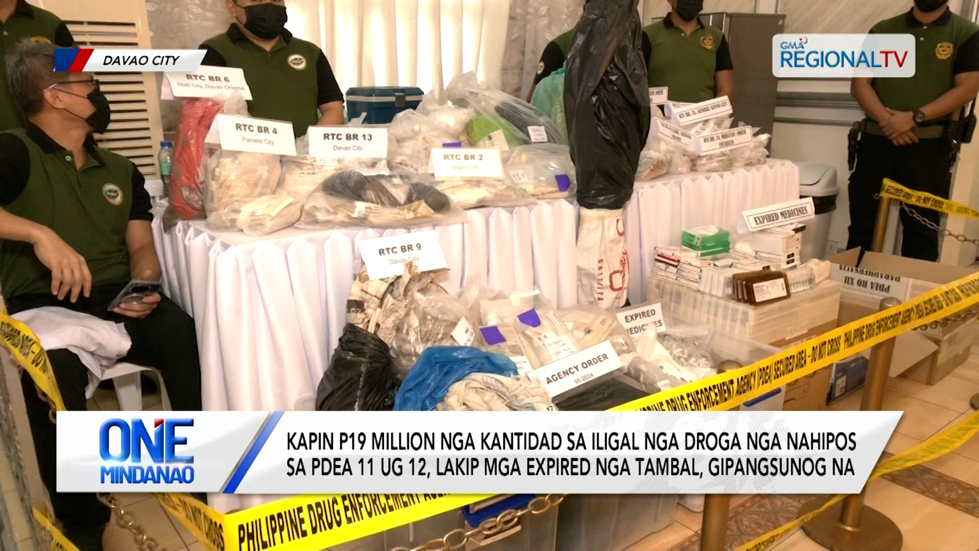 P19 Million nga iligal nga droga lakip mga expired nga tambal, gipangsunog na