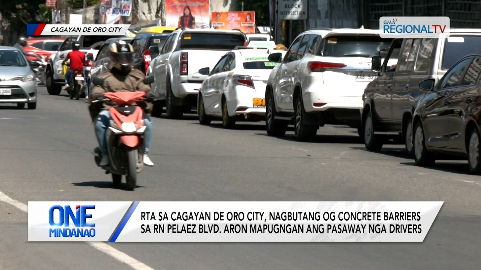 RTA, nagbutang og concrete barriers aron mapugngan ang pasaway nga drivers