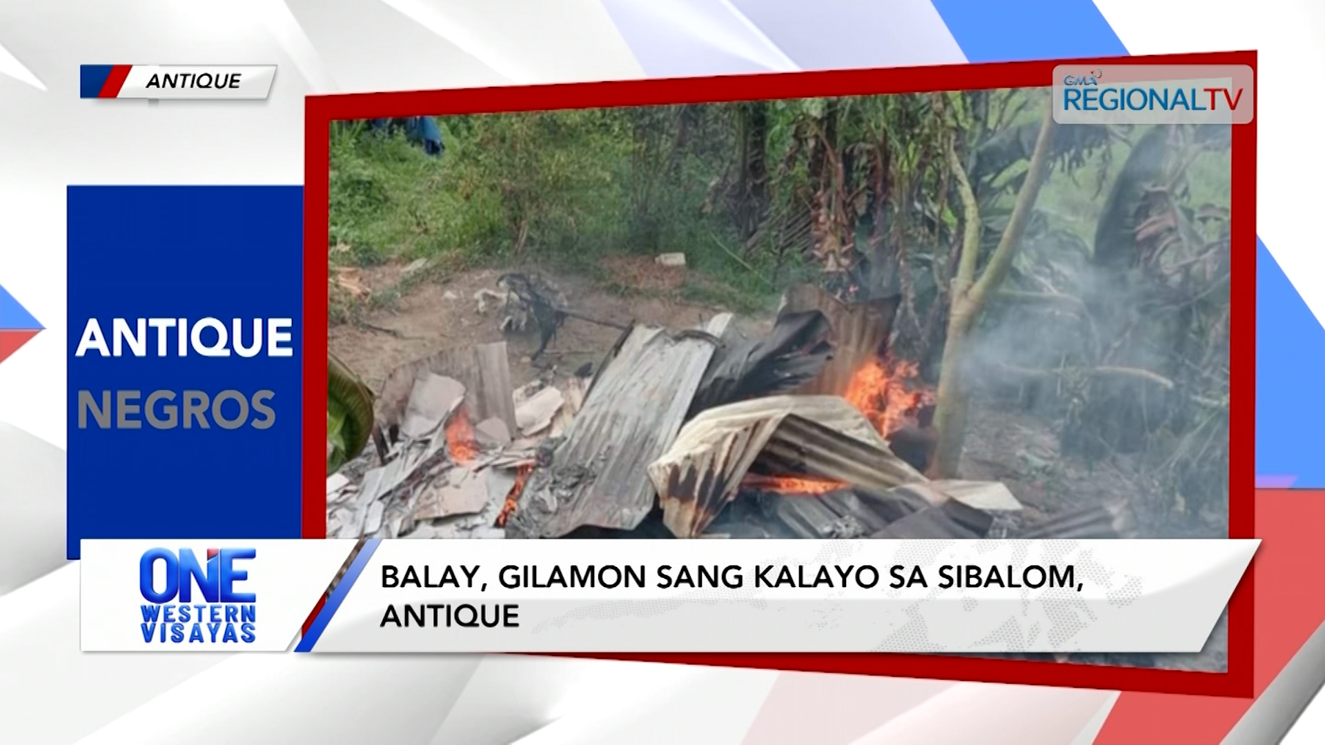 Balay, gilamon sang kalayo sa Sibalom, Antique