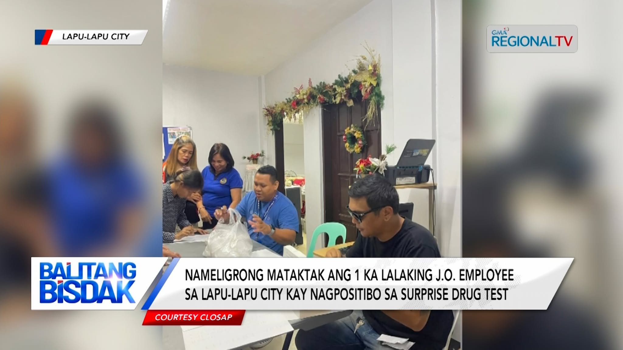 1 ka lalaking J.O. Employee sa Lapu-Lapu City, nagpositibo sa surprise drug test