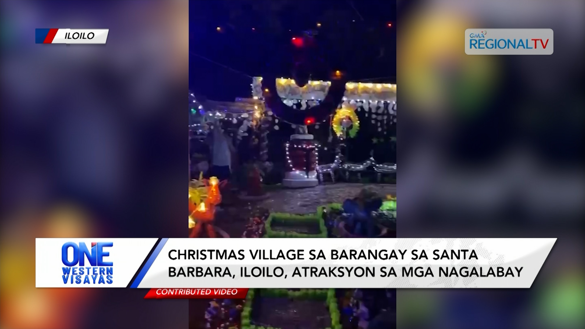 Christmas village sa barangay sa Santa Barbara, Iloilo, atraksyon