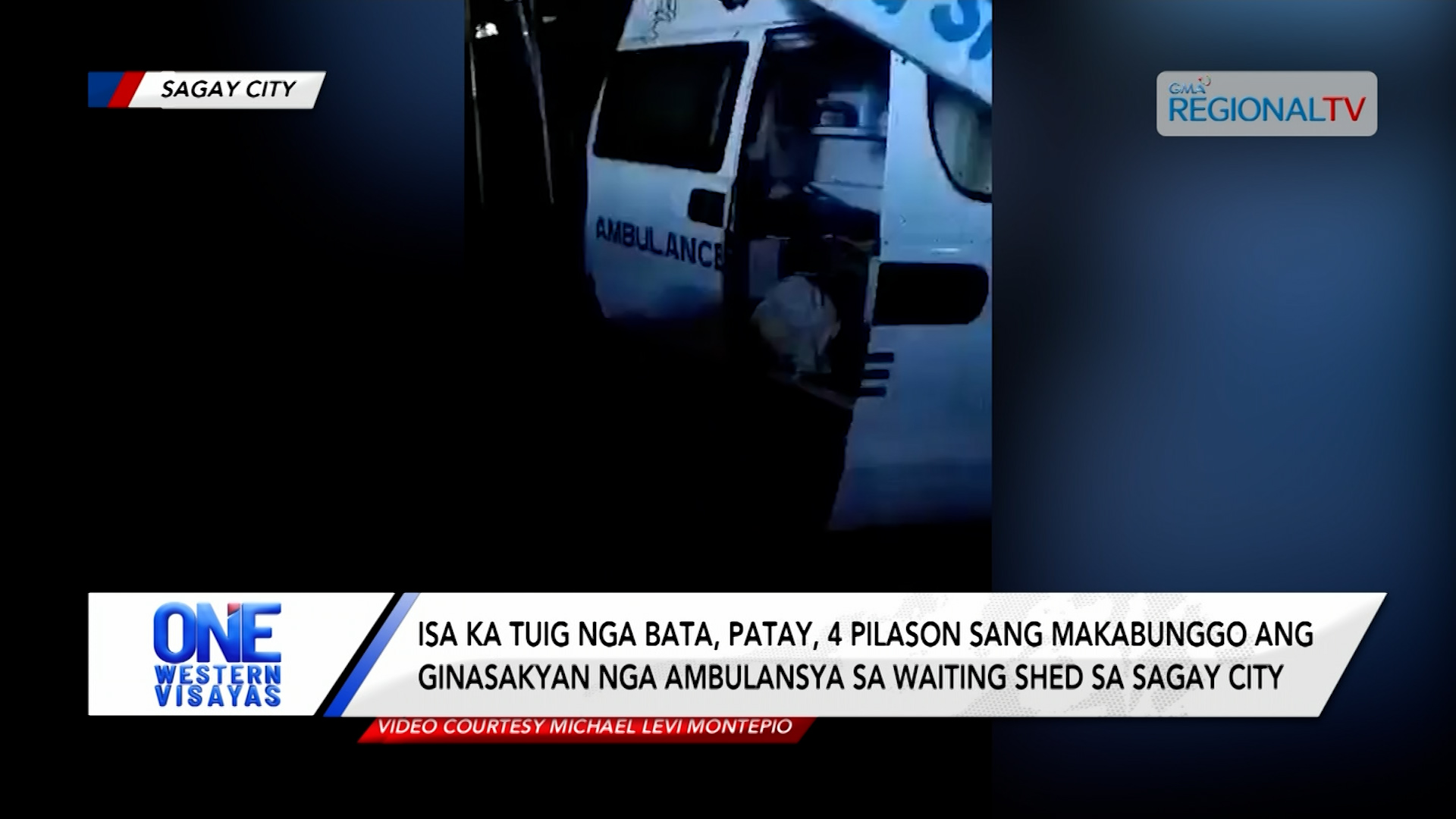 Isa ka tuig nga bata, patay, 4 pilason sang makabunggo ang ambulansya