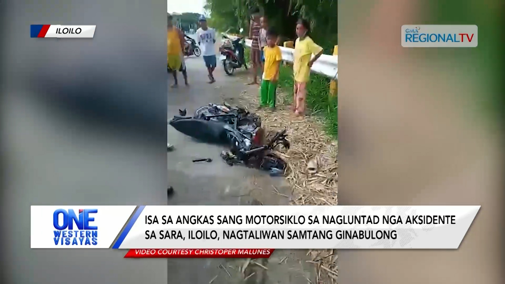 Isa sa angkas sang motor sa nagluntad nga aksidente sa Sara, Iloilo, nagtaliwan