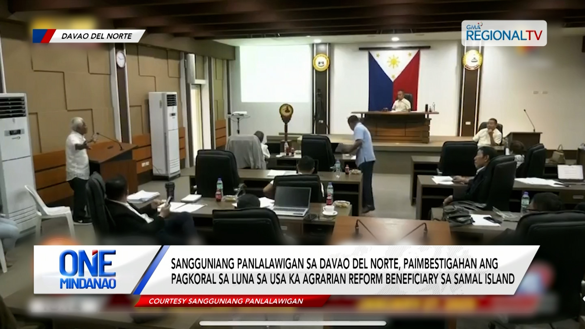 SP sa Davao del Norte, paimbestigahan ang pagkoral sa luna sa Samal Island