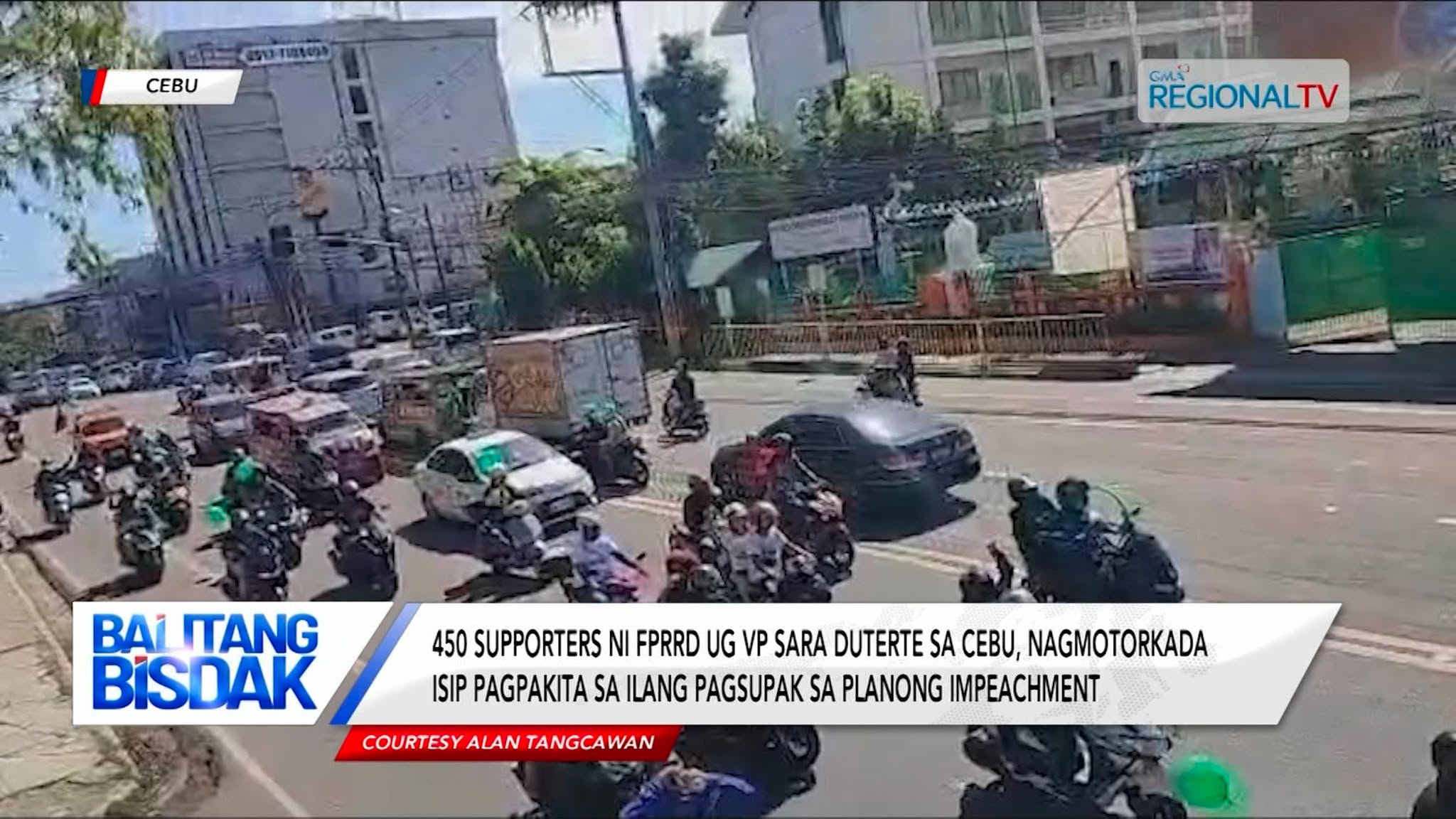 450 supporters ni FPRRD ug VP Sara Duterte sa Cebu, nagmotorkada