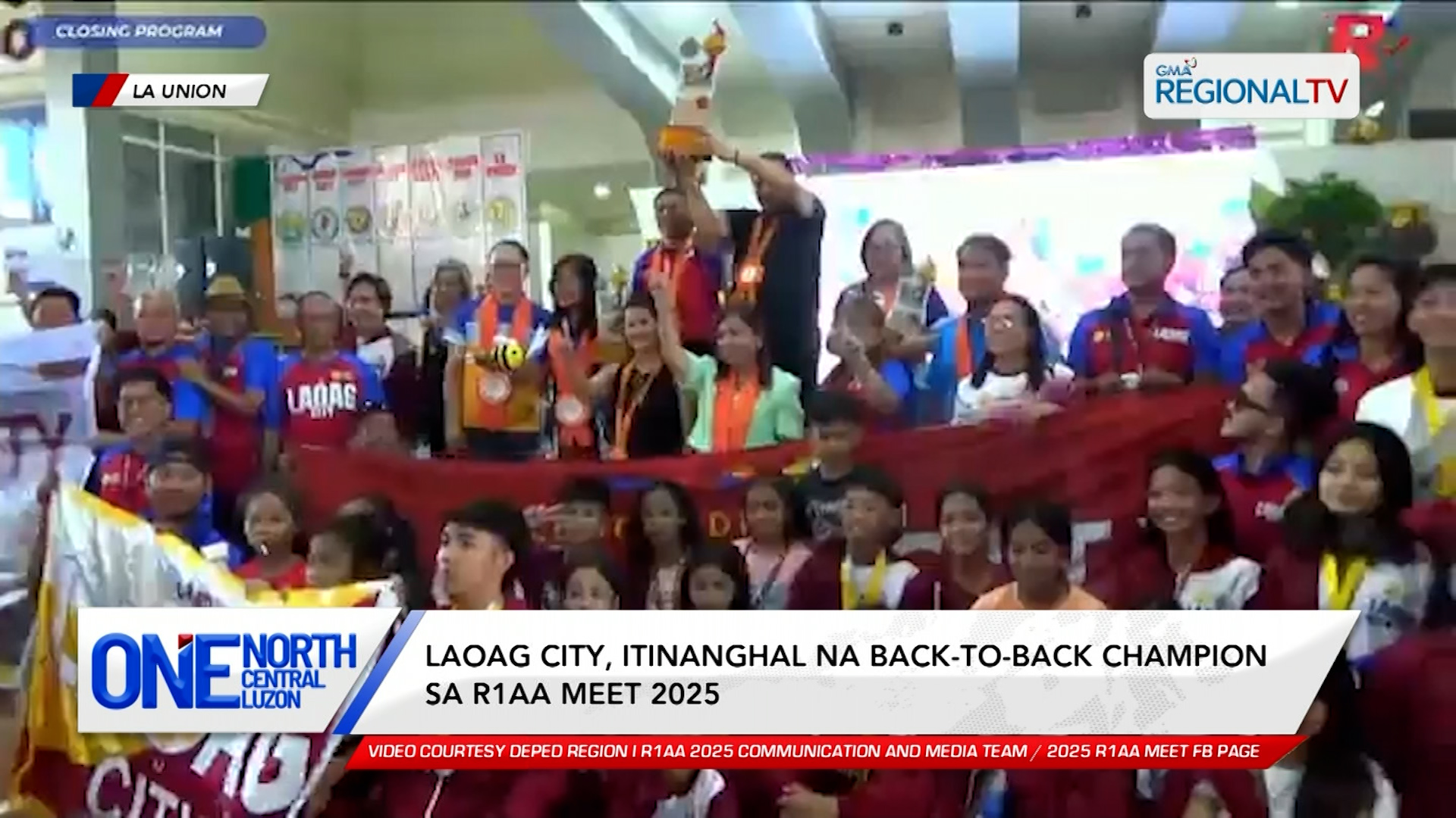 Laoag City, itinanghal na back-to-back champion sa R1AA Meet 2025