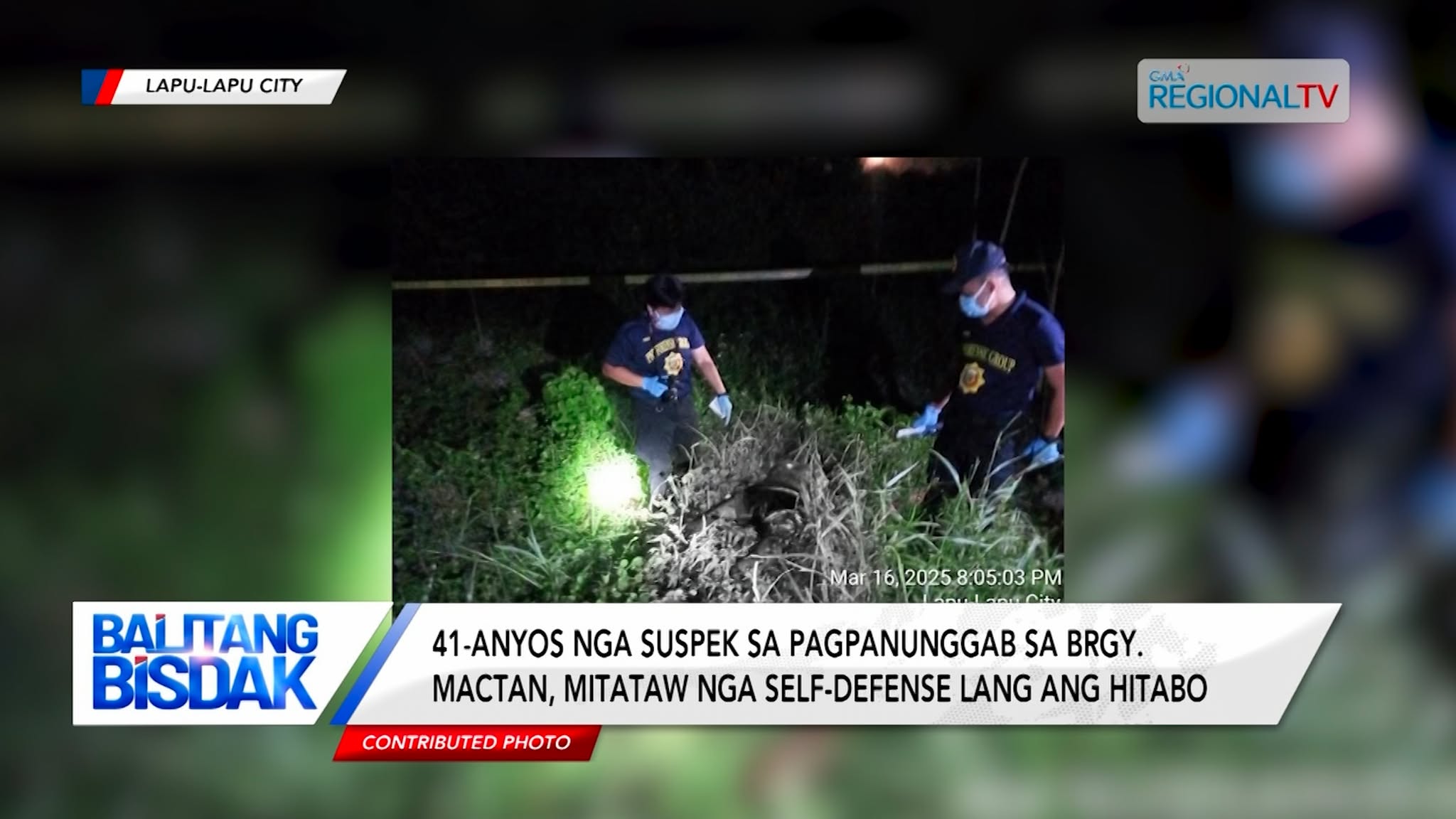 41-anyos nga suspek sa pagpanunggab sa brgy. Mactan, mitahan sa kapulisan
