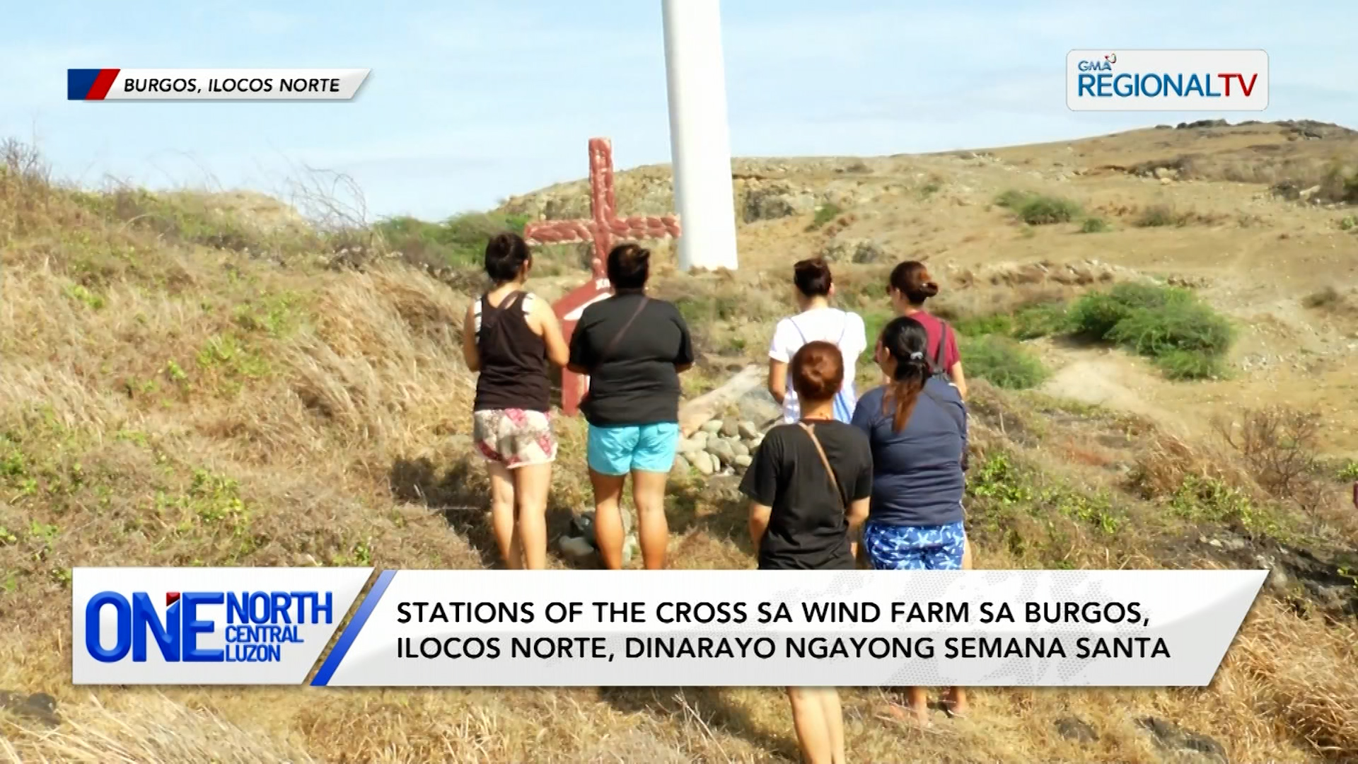 Stations of the cross sa wind farm sa Burgos, Ilocos Norte, dinarayo