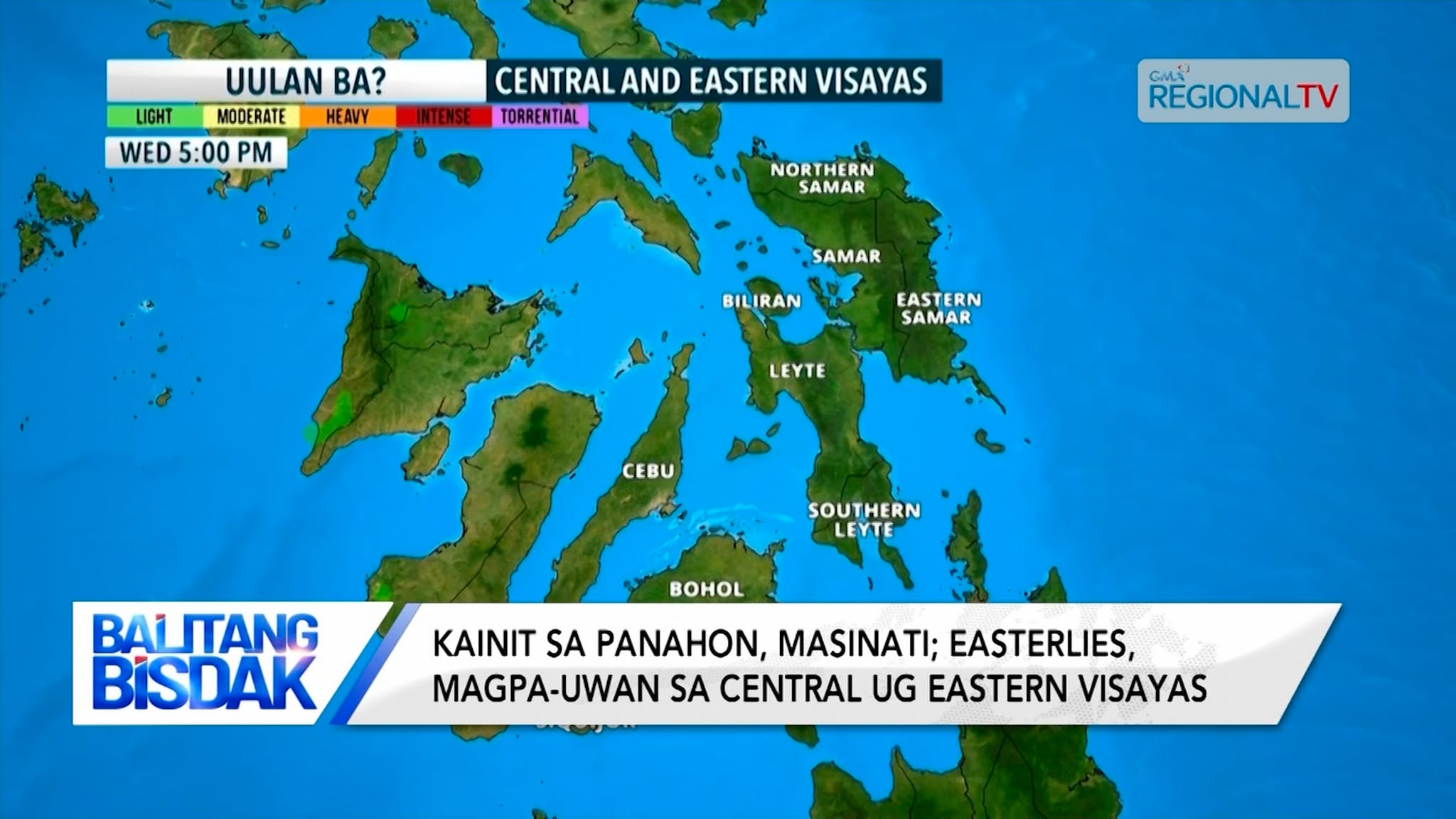 Kainit sa panahon, padayong masinati sa dakong bahin sa nasud matod sa PAGASA
