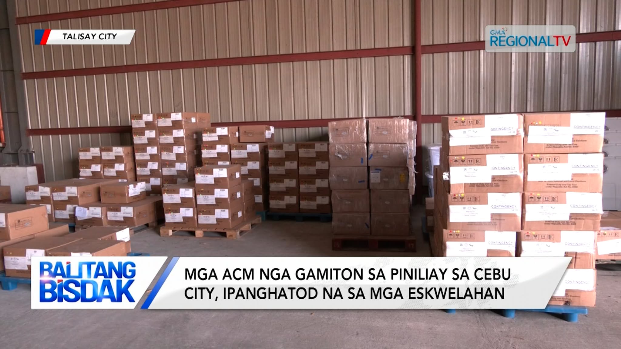 ACMs, gipanghatod sa polling centers sa Talisay alang sa final testing and sealing
