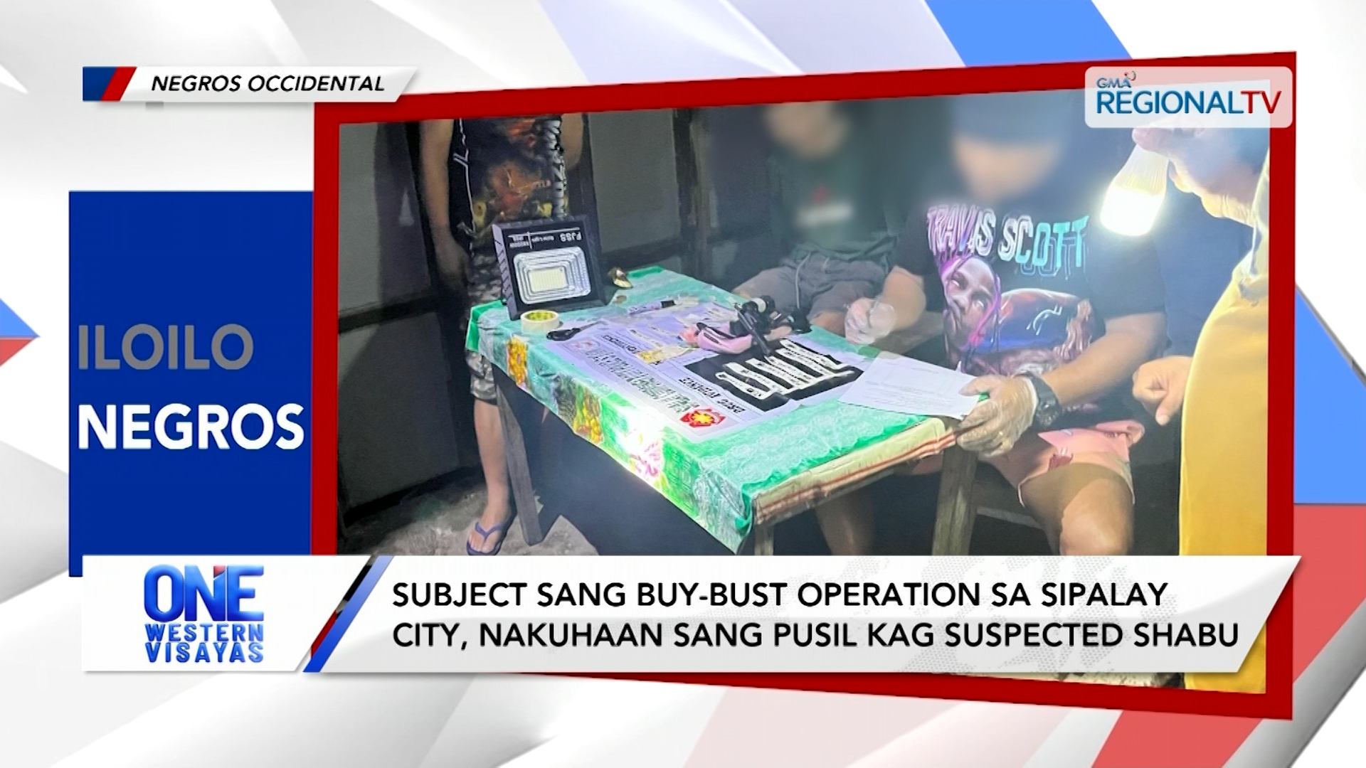 Subject sang drug buy-bust operation sa Sipalay City, nakuhaan sang pusil