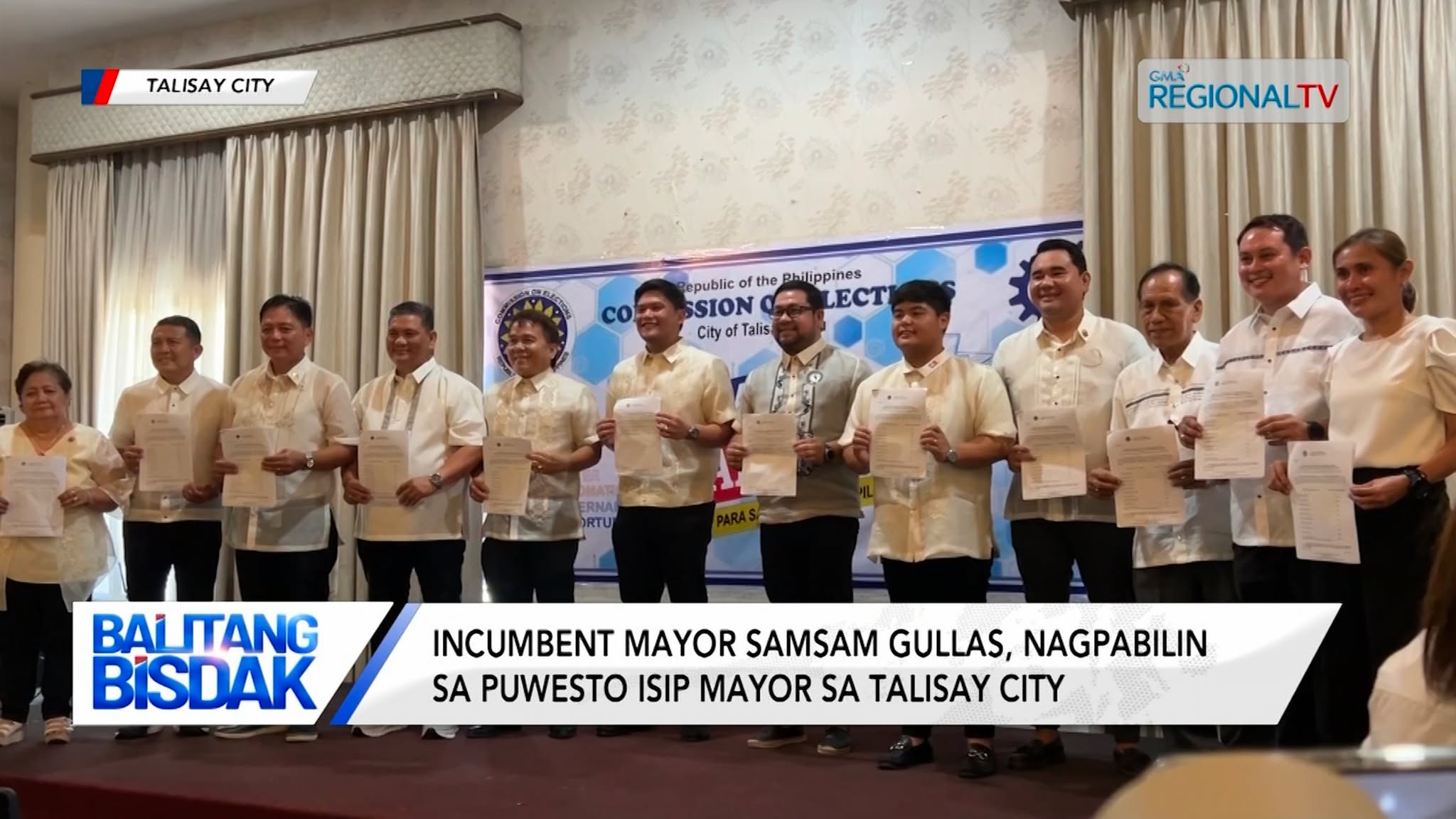 Incumbent Mayor Samsam Gullas, nagpabilin sa puwesto isip Talisay City mayor