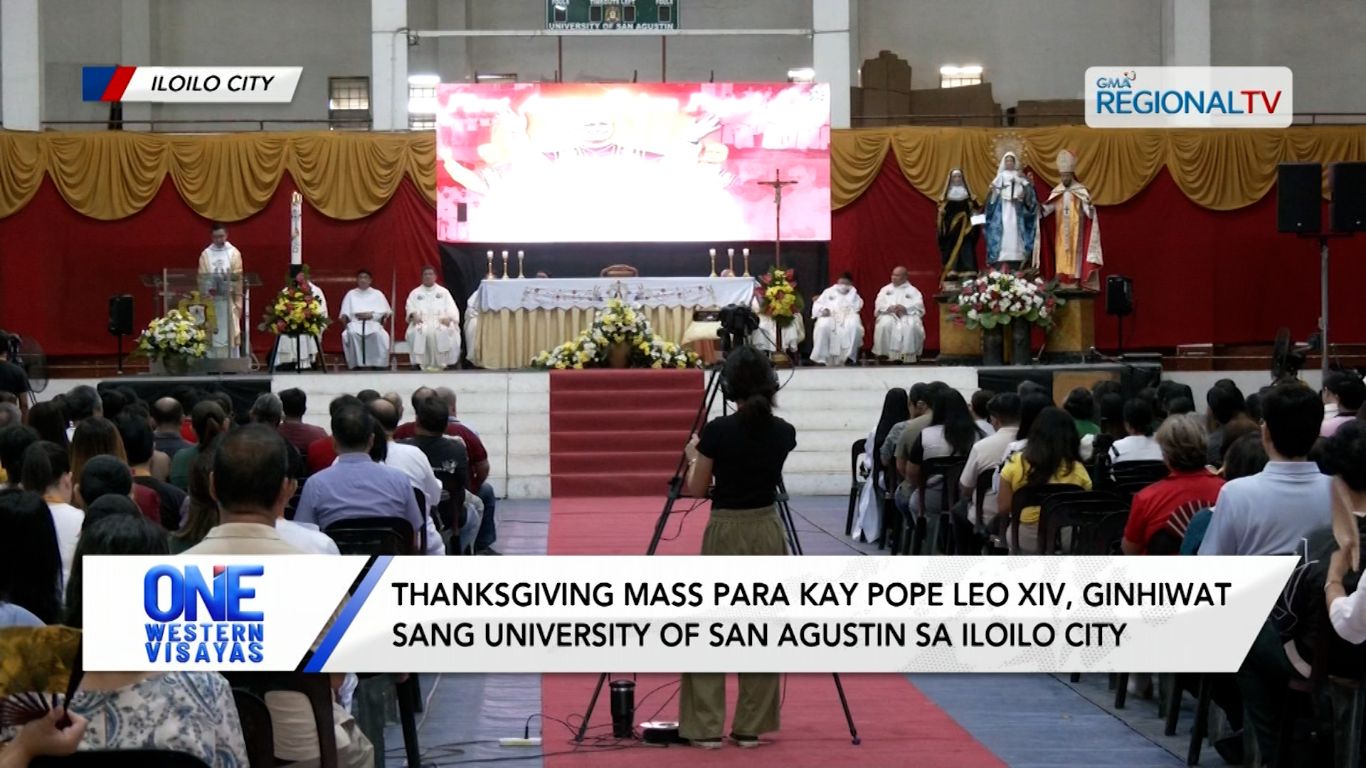 Thanksgiving mass para kay Pope Leo XIV ginhiwat sang University of San Agustin