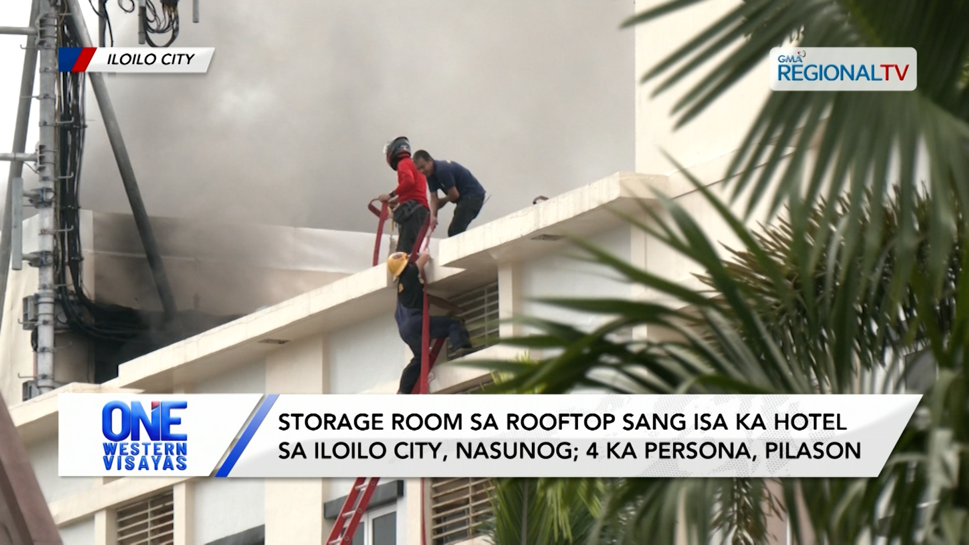 Storage room sa rooftop sang isa ka hotel sa Iloilo City, nasunog