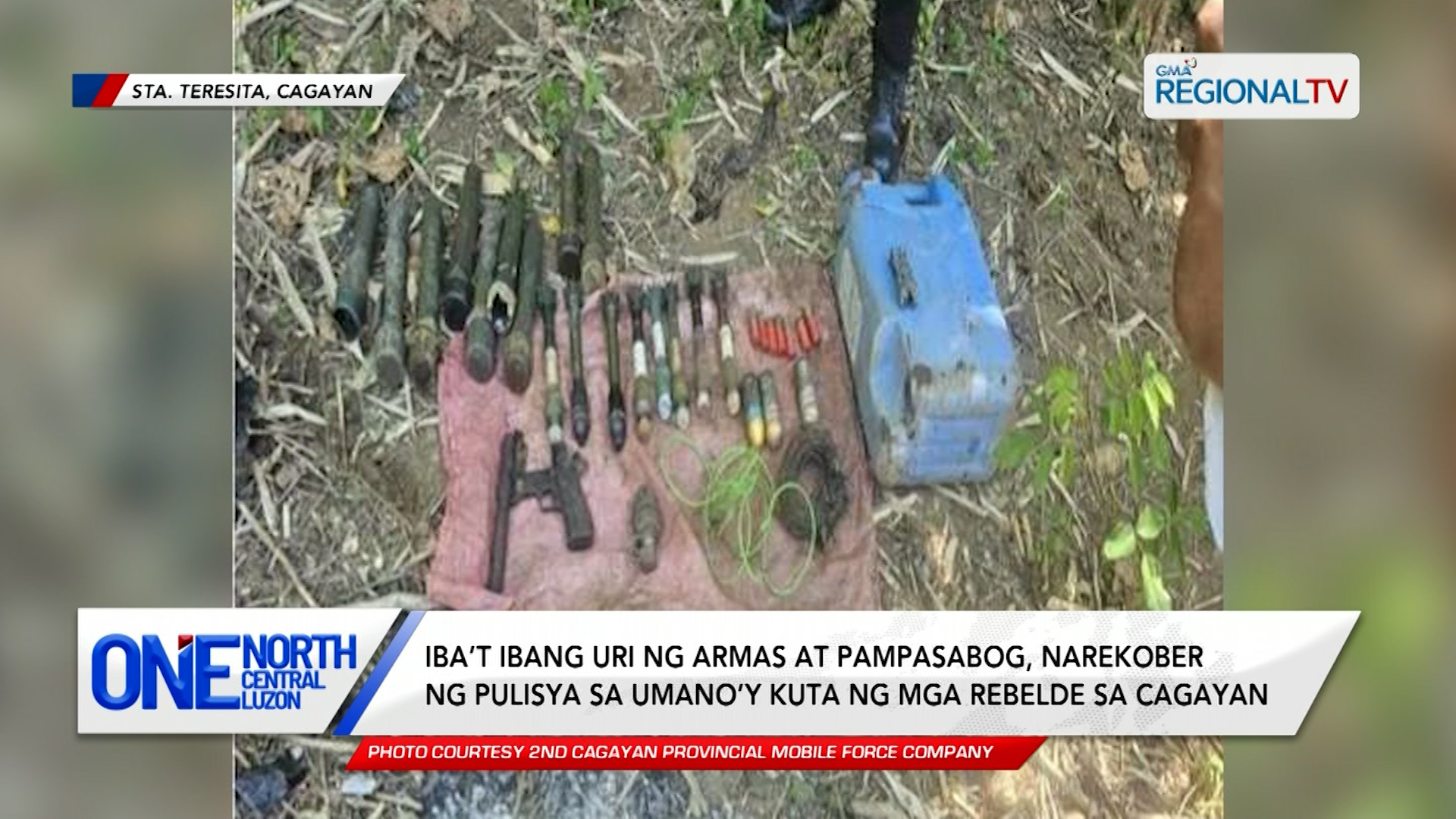 Mga armas at pampasabog, narekober sa umano’y kuta ng mga rebelde