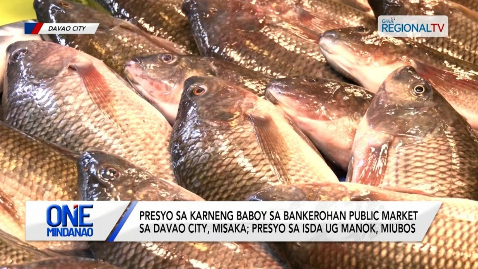 Presyo sa isda ug karneng baboy ug manok sa Bankerohan Public Market, misaka