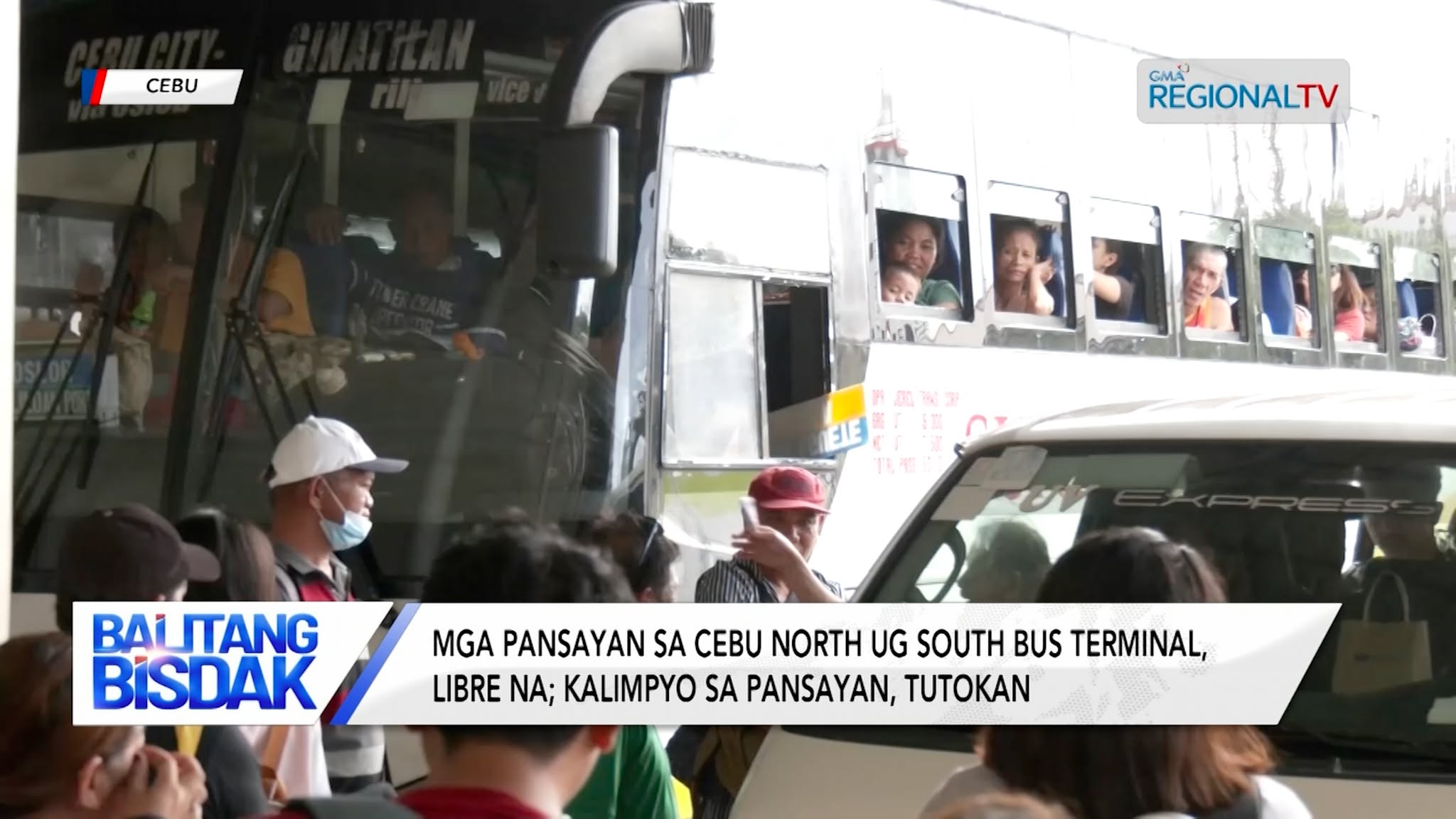 Paggamit sa mga pansayan sa Cebu North ug South Bus Terminal, libre na