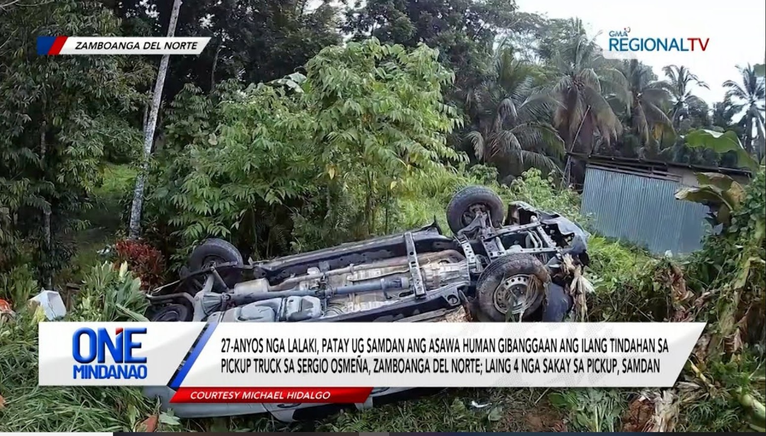 27-anyos nga lalaki, patay human gibanggaan ang ilang tindahan sa pickup truck